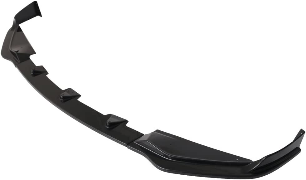 2014-2017 Infiniti Q50 Base/Non-Sport Front Lip Spoiler - 3 Piece Set Unpainted Matte Black | Enhance Style & Aerodynamics for Sedans
