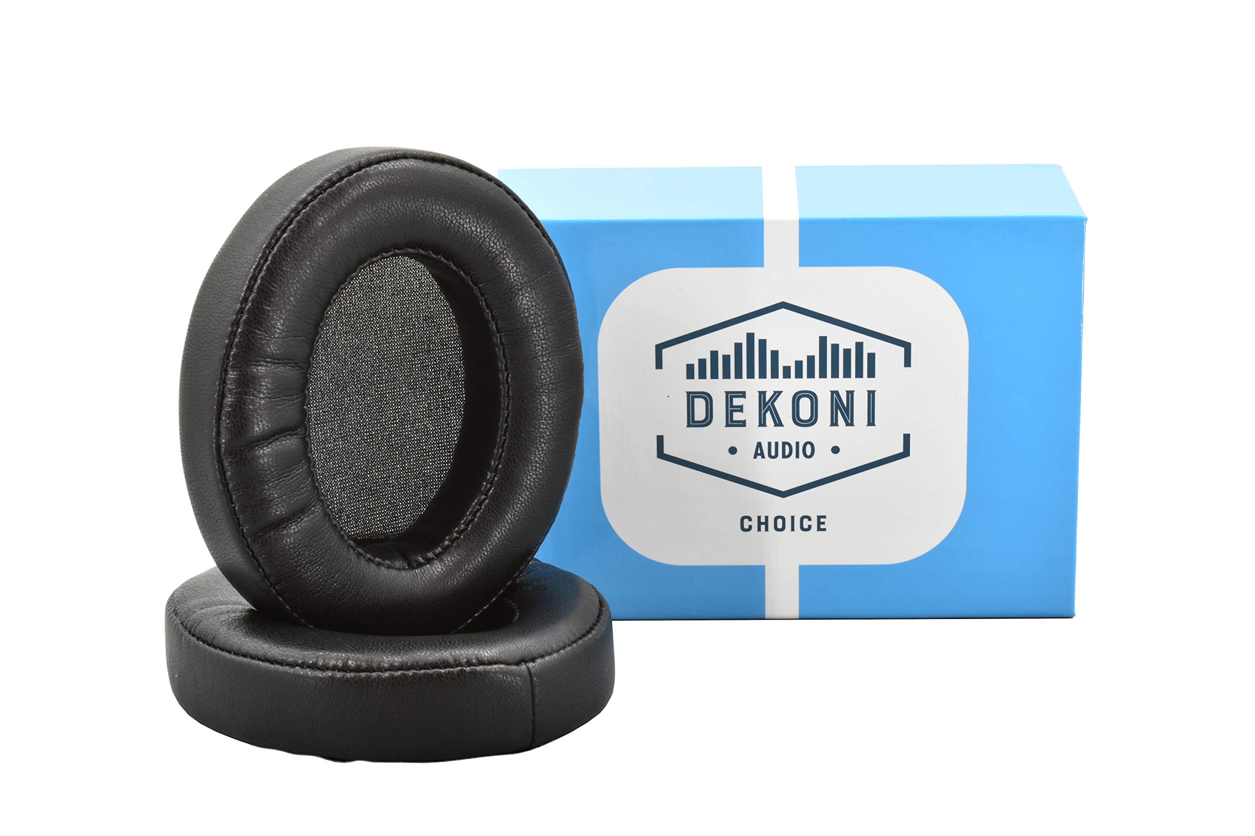 Dekoni Replacement Earpads for Audeze Mobius & Penrose Gaming Headsets - Premium Leather Foam Cushions (Black, 1 Pair) - Perfect for Long Gaming Sessions & Noise Isolation