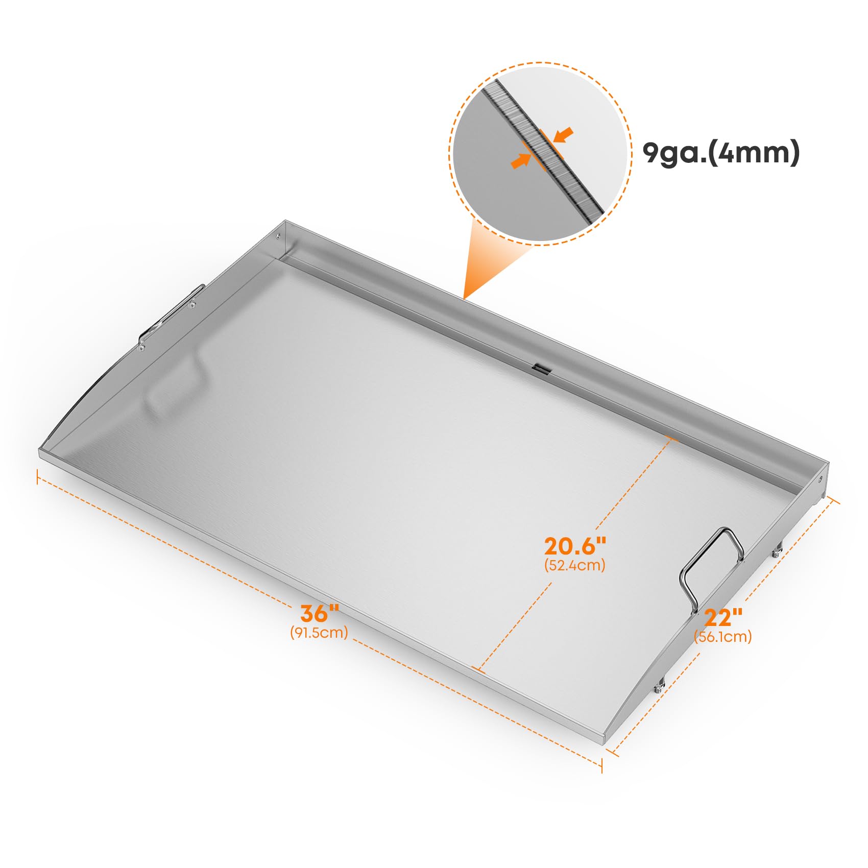 Stanbroil 36 Inch Stainless Steel Flat Top Griddle Replacement for Blackstone 36