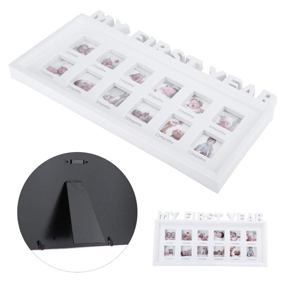 Stylish Bracket Foot Photo Frames - Elegant Picture Keepsake Display for Newborns & Infants | Perfect for Nursery Decor, Baby Showers & Family Memory Preservation