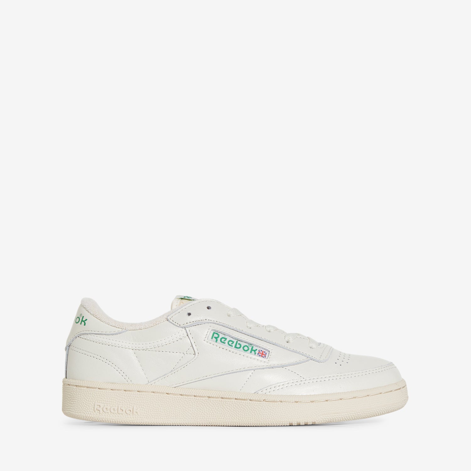 Reebok Club C 1985 Vintage Sneakers - Chalk White & Green Retro Tennis Shoes for Men & Women | Casual Wear, Gym, Street Style