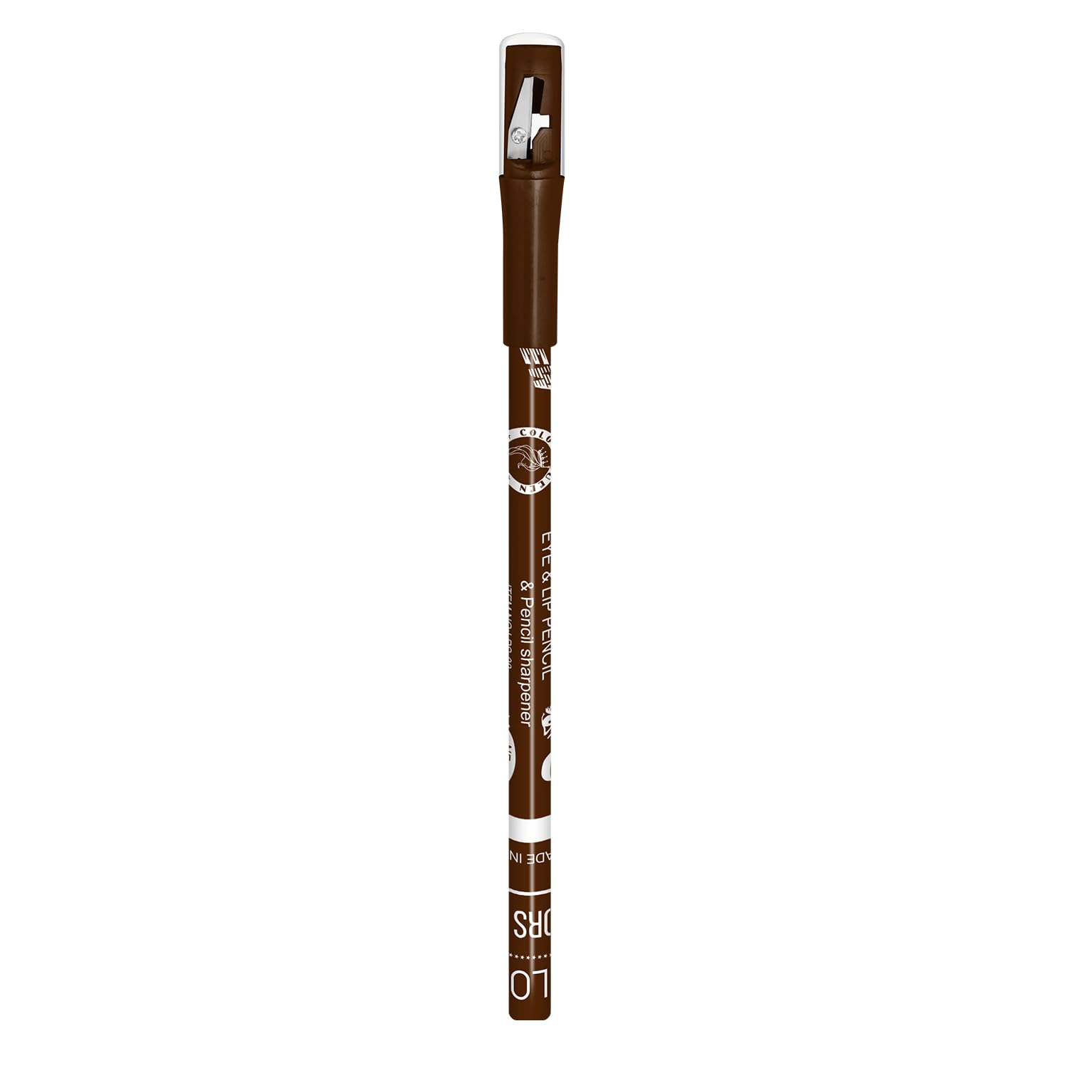 COLORS QUEEN Matte Lip & Eye Pencil in Baby Brown - Long Lasting Waterproof Eyeliner & Lip Liner for Everyday Makeup & Special Occasions