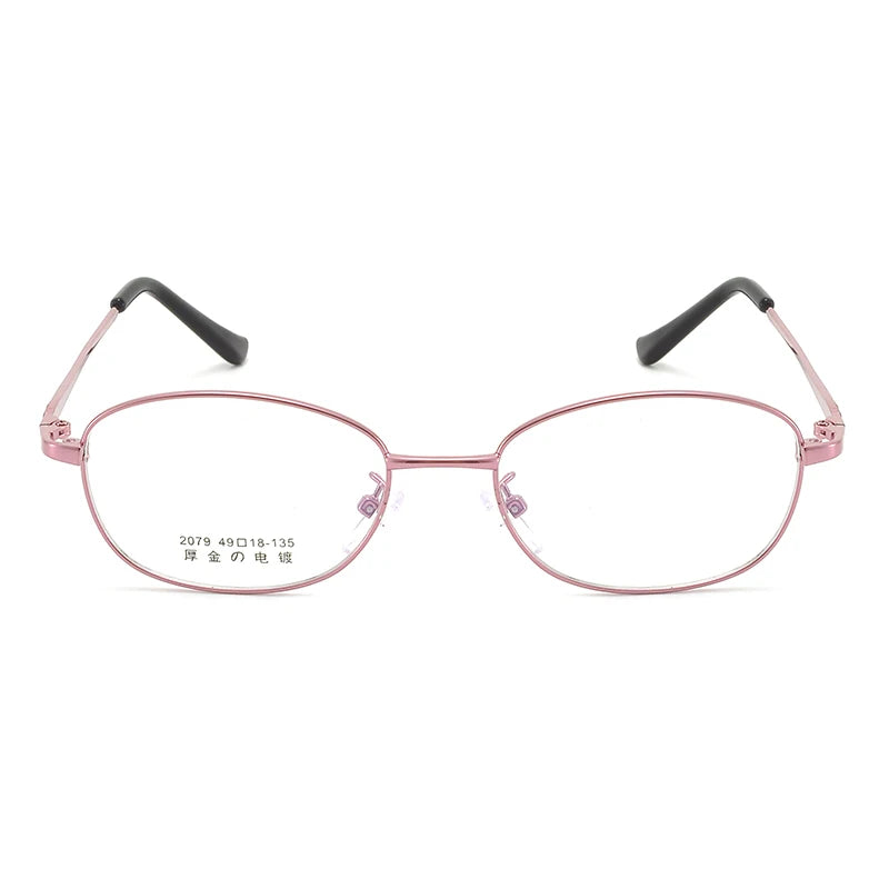 Bclear Women's Full Rim Small Oval Square Alloy Eyeglasses My2079 - Stylish Lightweight Frame for Work, Reading & Everyday Use