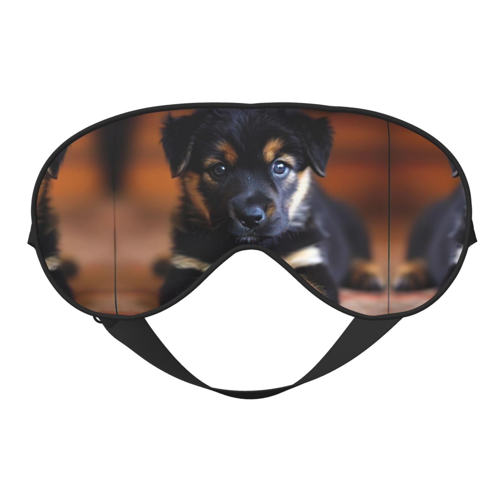 Double-Sided Puppy Print Sleep Mask for Dogs - Soft & Light Blocking Eye Cover to Improve Sleep Quality | Perfect for Travel, Naps & Nighttime Use