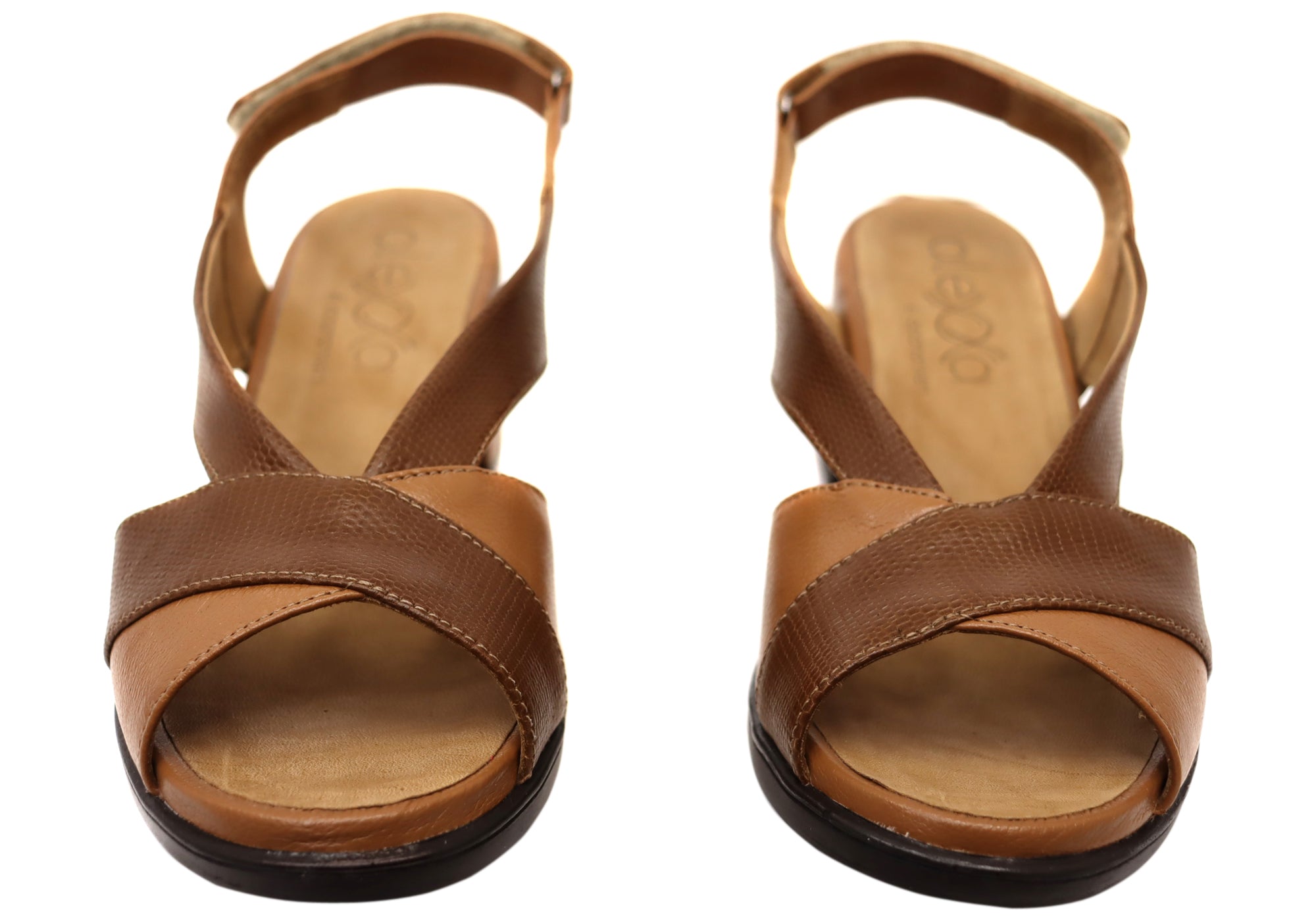 Opananken Raquel Women's Comfortable Leather Mid Heel Sandals - Stylish & Supportive for Work, Party & Summer Outings