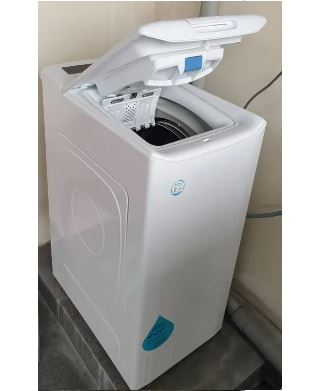 Candy CVFT G672TMH 7KG Inverter Top Load Washing Machine - Energy Efficient, Quiet Operation for Small Spaces - Perfect for Apartments, Dorms & Compact Laundry Rooms