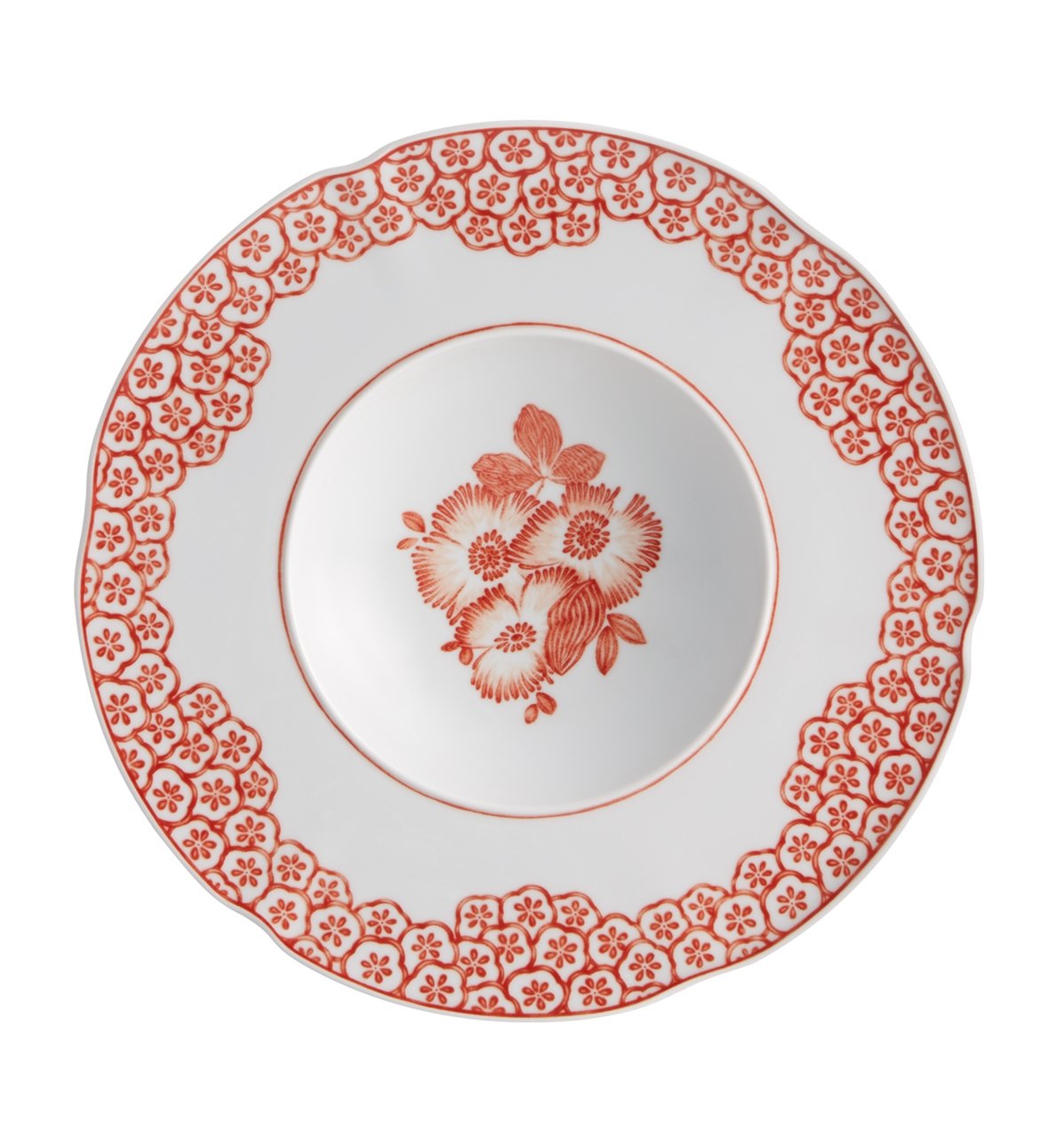 Coralina Soup Bowl Set of 4 - Elegant Porcelain Dinnerware for Soup, Salad & Dessert - Perfect for Family Dinners, Restaurant Use & Gifts
