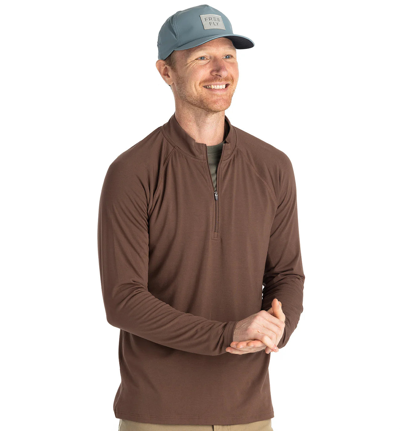 Men's Bamboo Flex Quarter Zip Pullover - Breathable & Comfortable Lightweight Sweater for Outdoor Activities & Casual Wear
