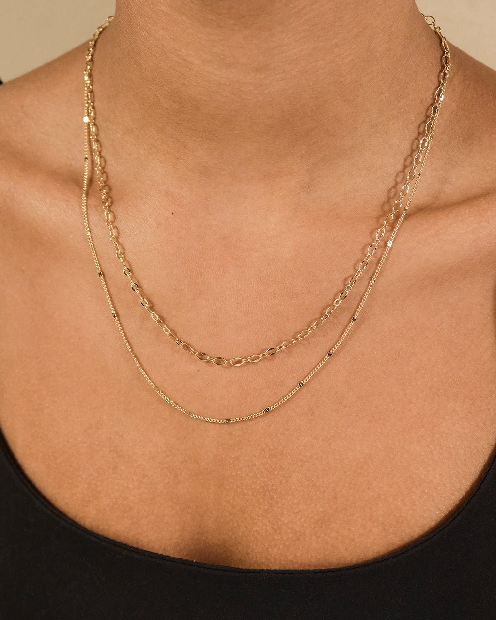 Serenity Layered Chain Necklace for Women - Dainty Gold & Silver Layered Necklace Set, Minimalist Jewelry Gift for Her | Perfect for Everyday Wear, Date Nights & Special Occasions