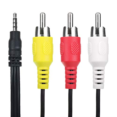 SLLEA AV Video Cable for Sony Handycam CCD-TRV Series Camcorders (CCD-TRV16/48/58/68/78/88, Hi8/8XR/72x Models) - Connect to TV, Monitor or Recording Device for Playback & Transfer