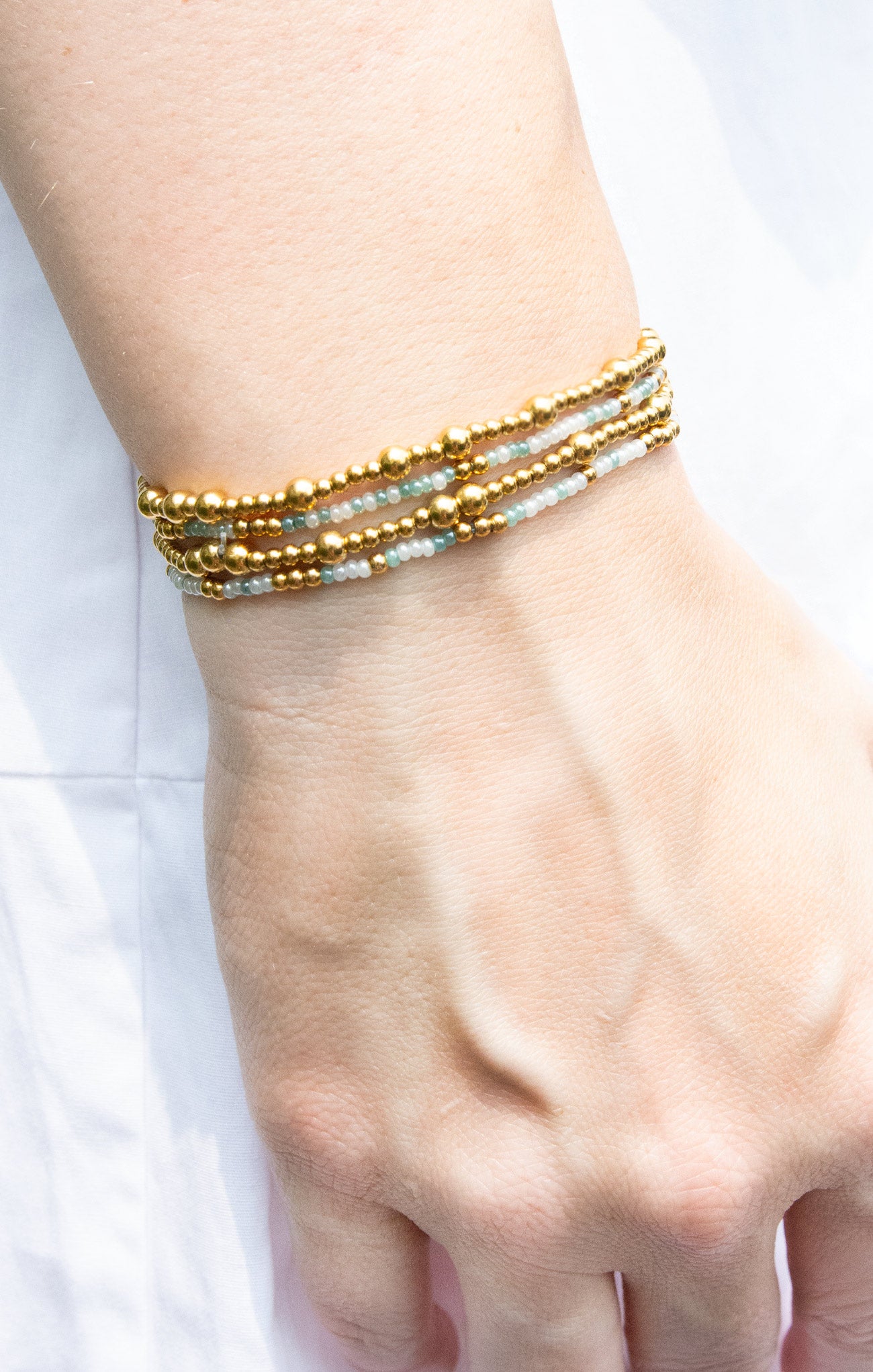 Reilly Stackable Beaded Bracelet Set for Women - Trendy Layered Bracelets for Everyday Wear, Gift Giving & Boho Fashion Accessories