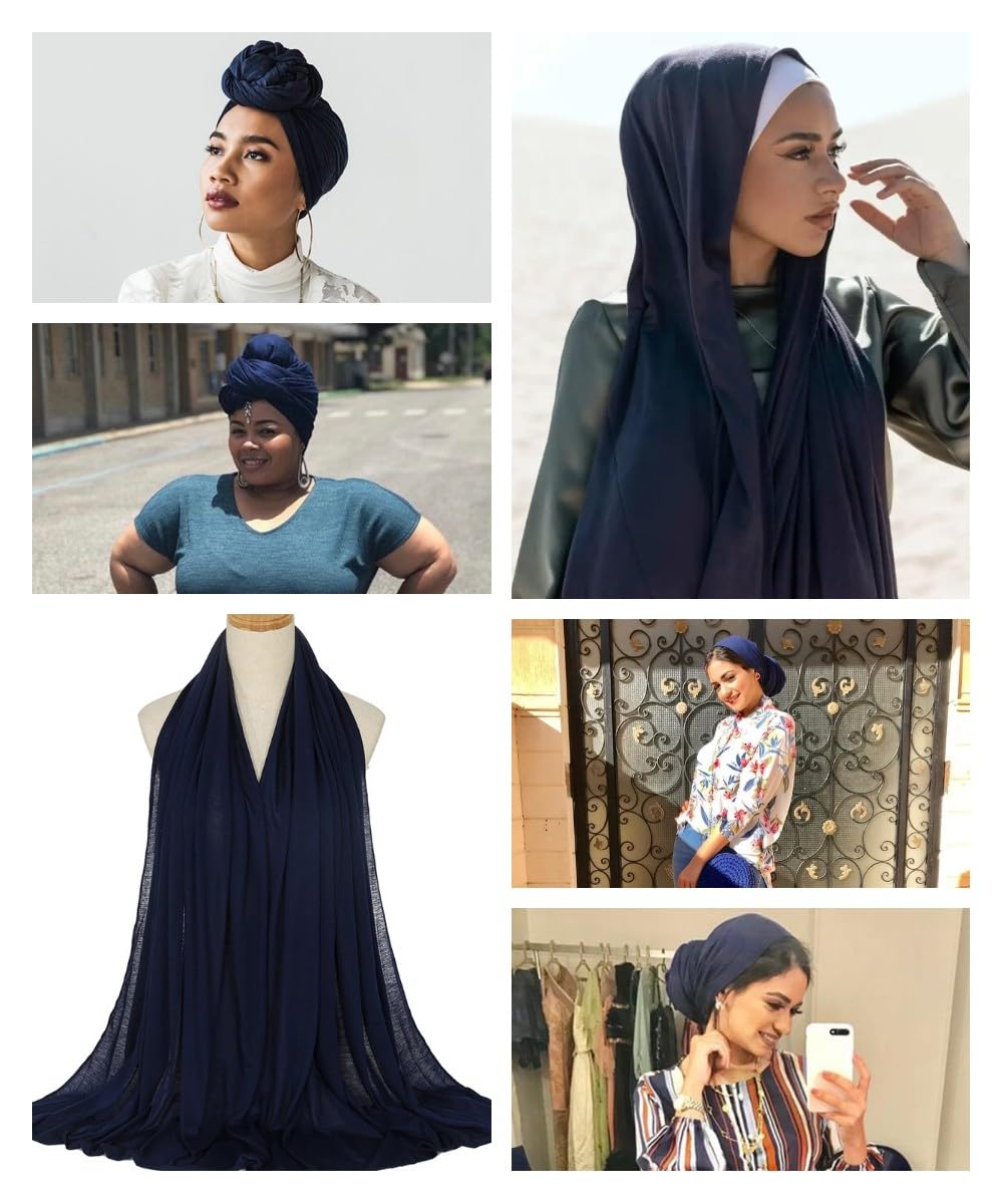 Stylish Harewom Head Wraps for Black Women - Stretchy African Hair Scarves, Turbans & Jersey Headbands - Perfect for Everyday Wear, Workouts & Special Occasions