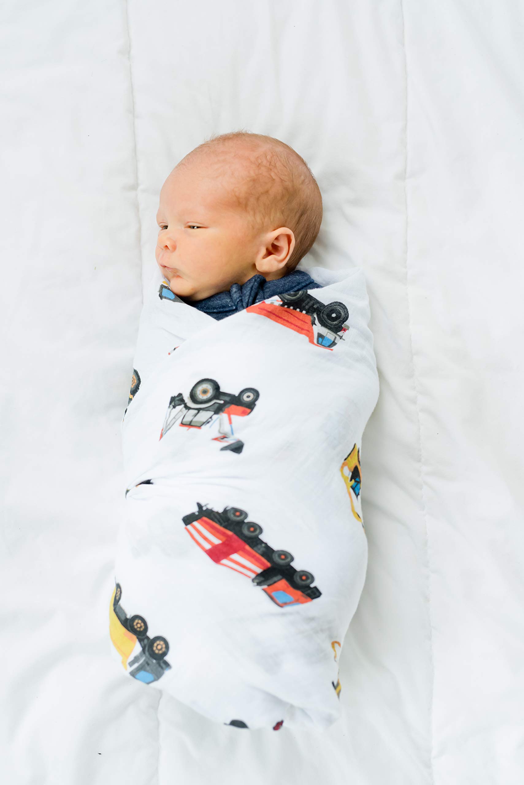 Soft Bamboo Viscose Swaddle Blanket for Newborns - Stretchy Baby Wrap & Nursery Receiving Blanket - 47