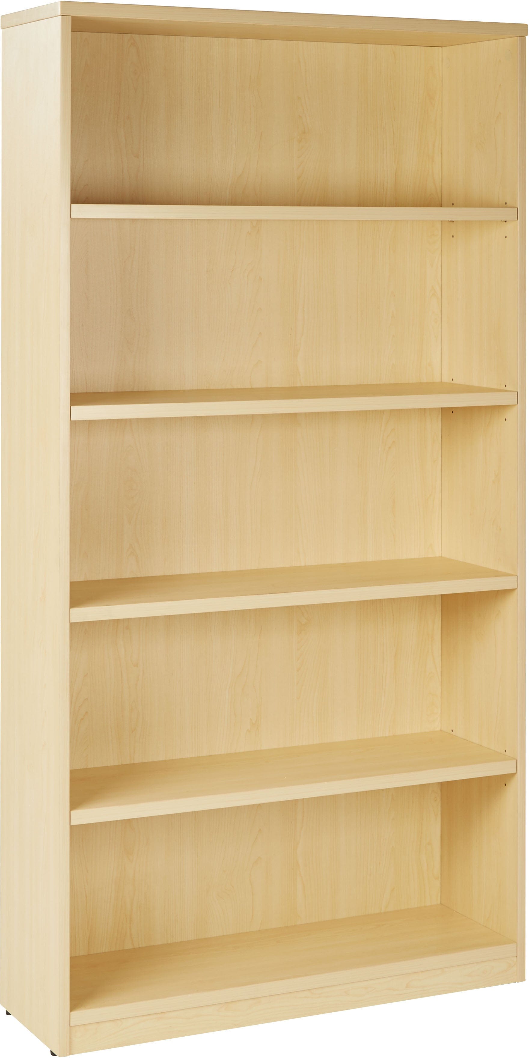 Office Star 5 Shelf Bookcase with 1 Thick Shelves [LBC361272] - Sturdy Wooden Book Storage for Home Office, Living Room & Bedroom Organization