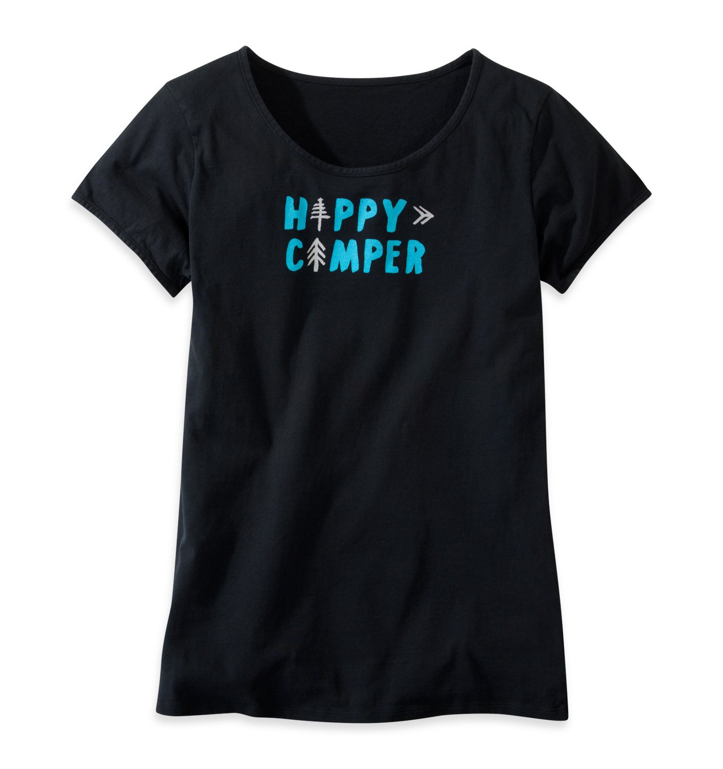 Outdoor Research Happy Camper T-Shirt - Lightweight Quick-Dry Hiking & Camping Tee for Men & Women - Perfect for Outdoor Adventures, Travel & Casual Wear
