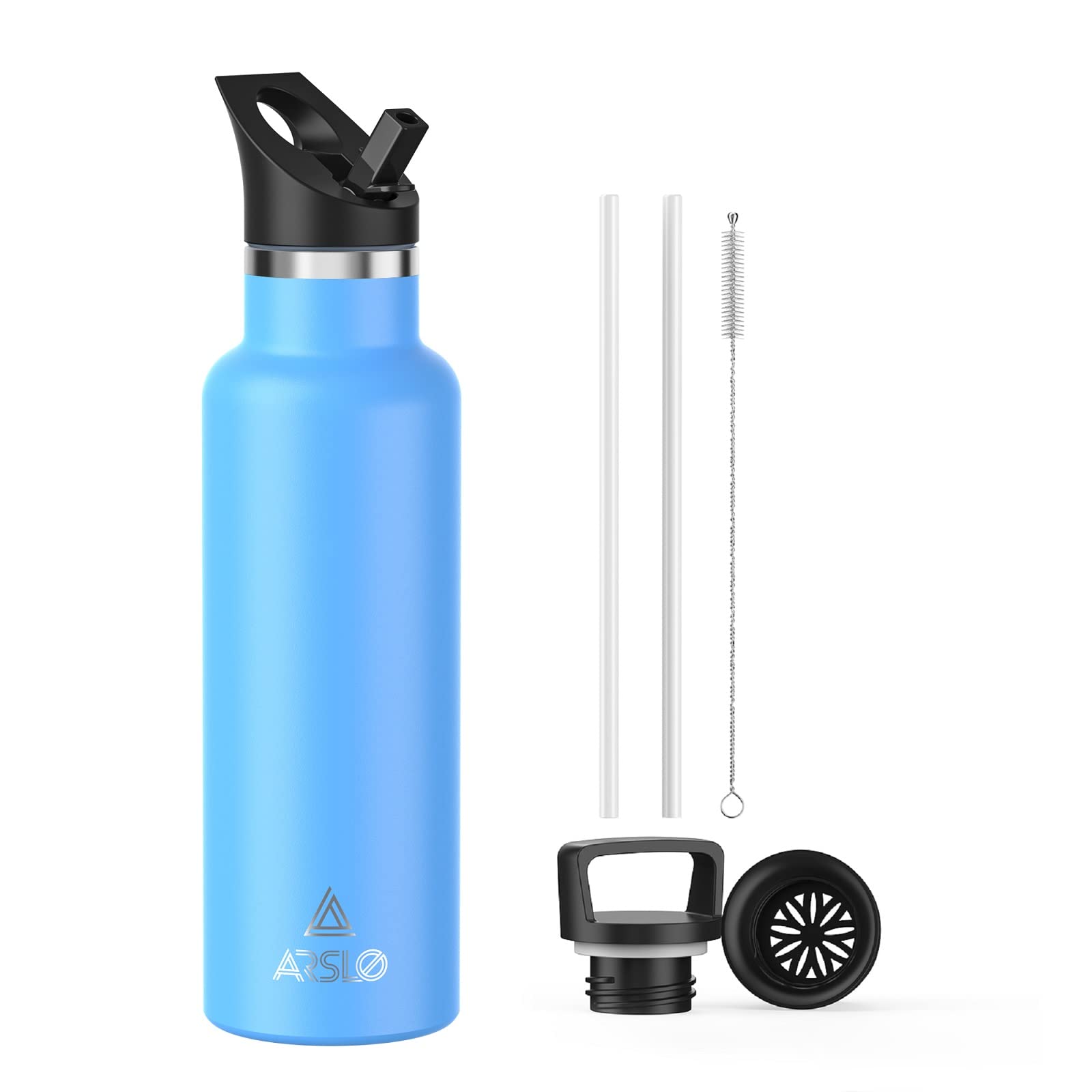 Arslo Stainless Steel Insulated Water Bottle - 24H Cold & 12H Hot - for Hiking & Sports