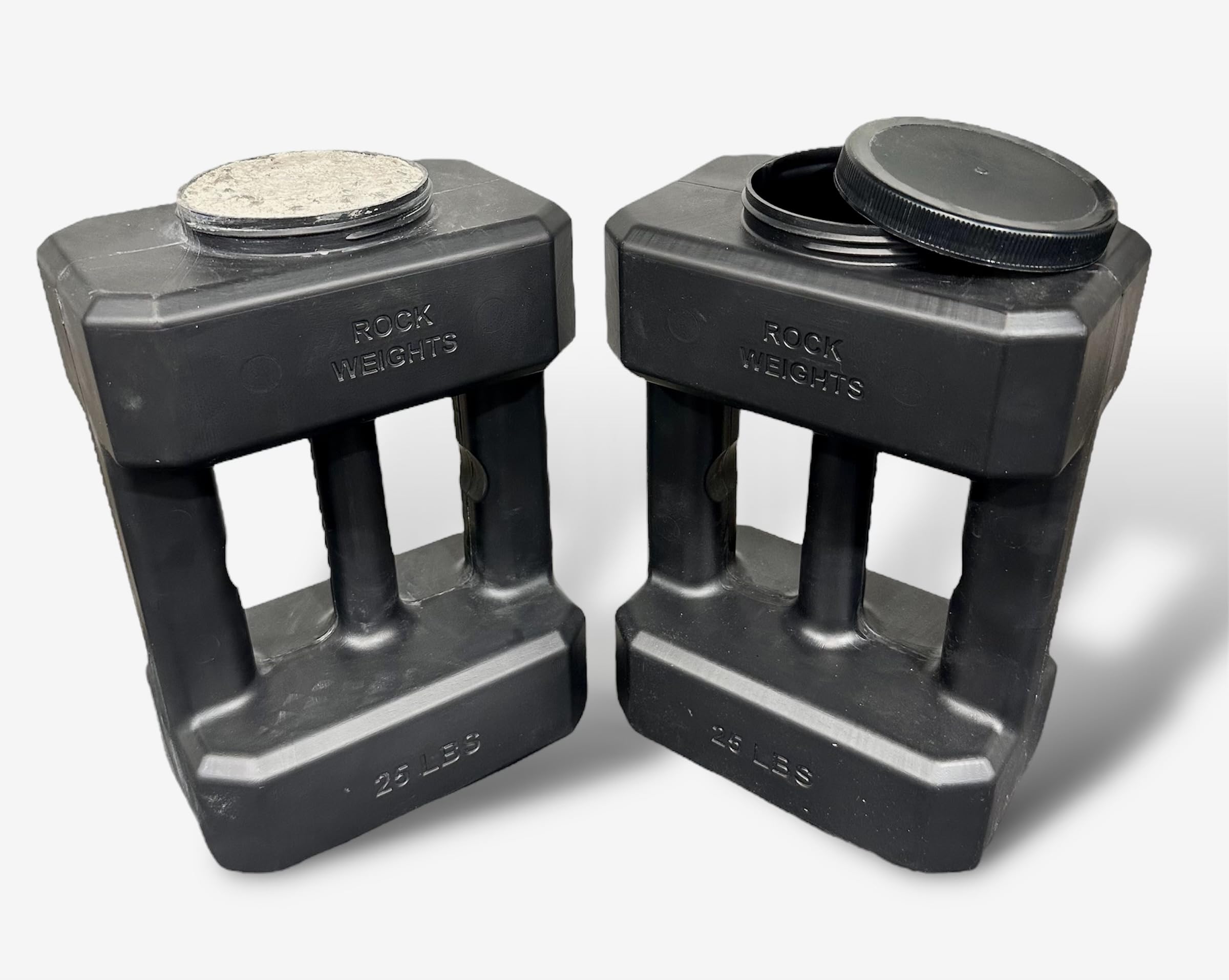 Concrete Dumbbell Molds for DIY Rock Weights - Heavy Duty Fitness Equipment for Home Gym & Outdoor Training
