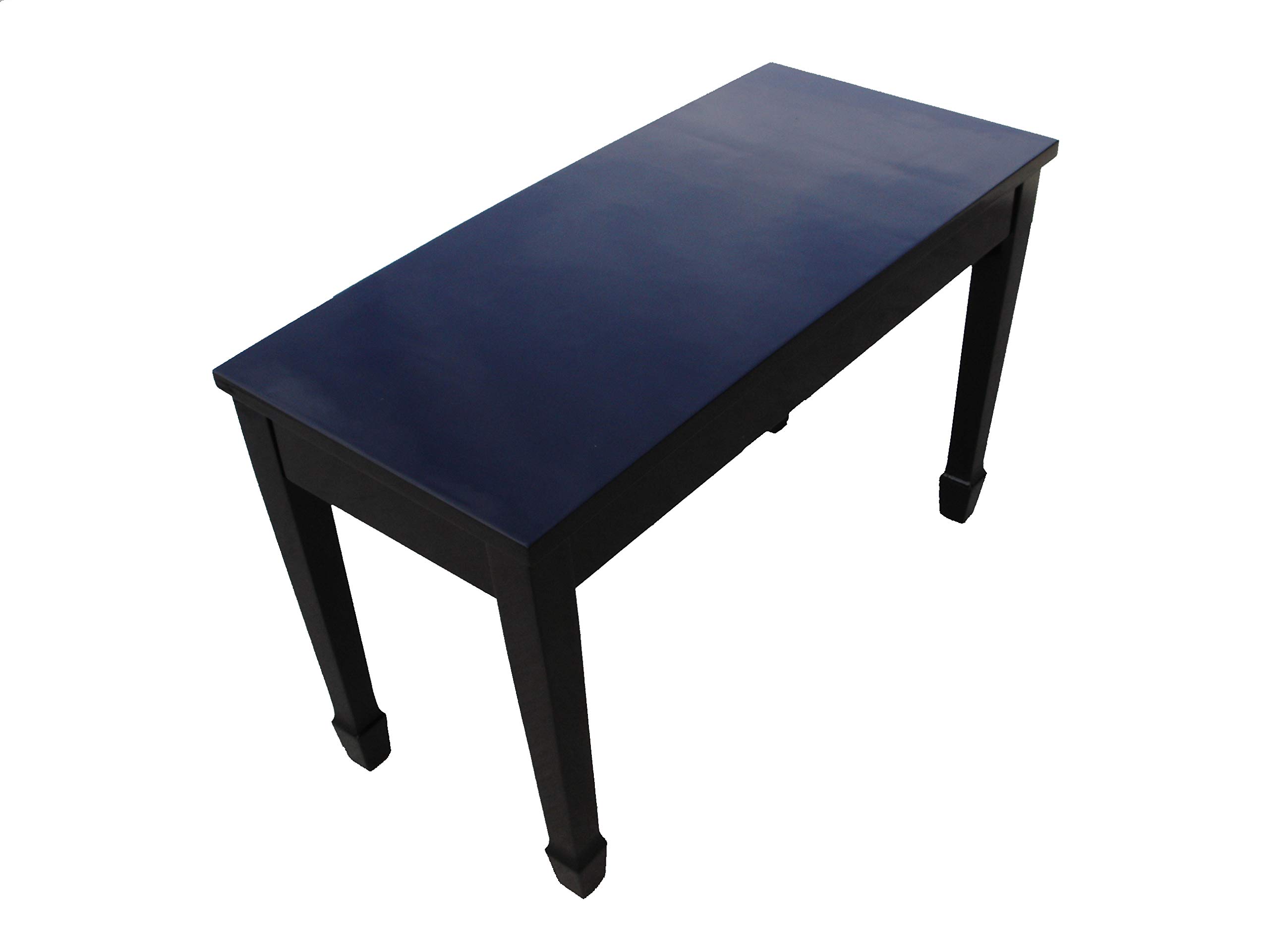 Ebony Wood Grand Piano Bench with Storage - Adjustable Height, Upholstered Seat for Comfort - Perfect for Home, Studio & Concert Halls