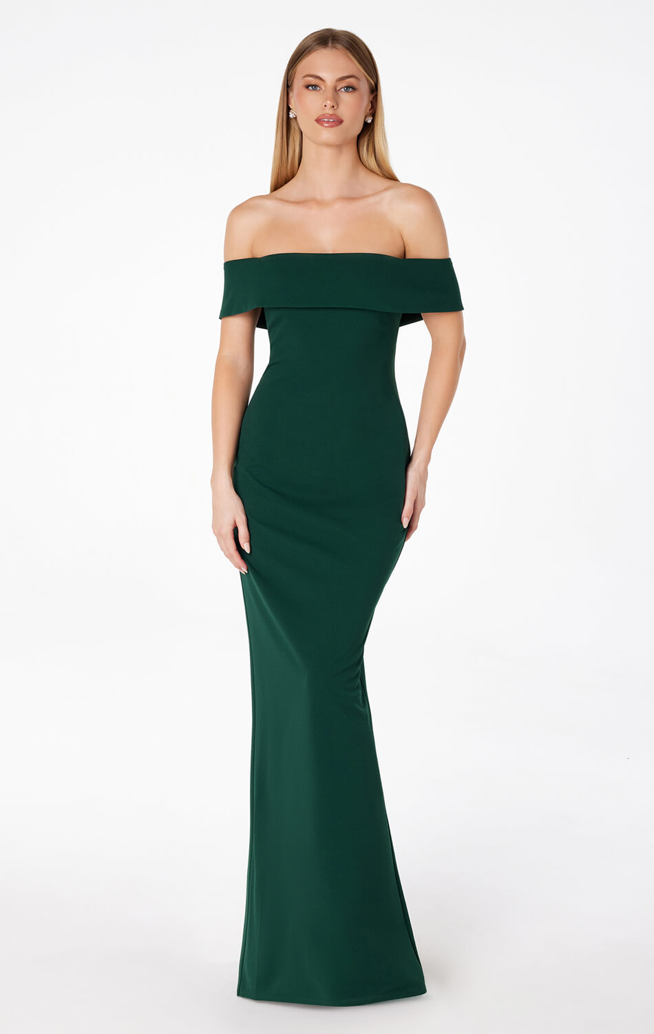 Inez Off The Shoulder Maxi Dress - Elegant Flowy Long Dress for Women, Perfect for Weddings, Parties & Summer Vacations