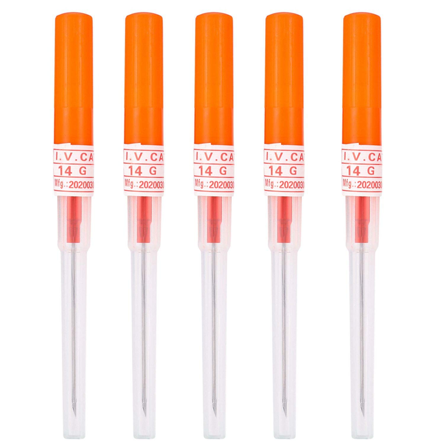 14G Piercing Needles Kit - 5PCS IV Catheter Needles for Ear, Nose & Body Piercing - Professional IV Start Kits & Tattoo Supplies - Perfect for Home Piercing, Tattoo Studios & Medical Use