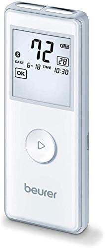 Beurer ME 90 Portable ECG Monitor with USB/Bluetooth Connectivity - Track Heart Health at Home & On The Go