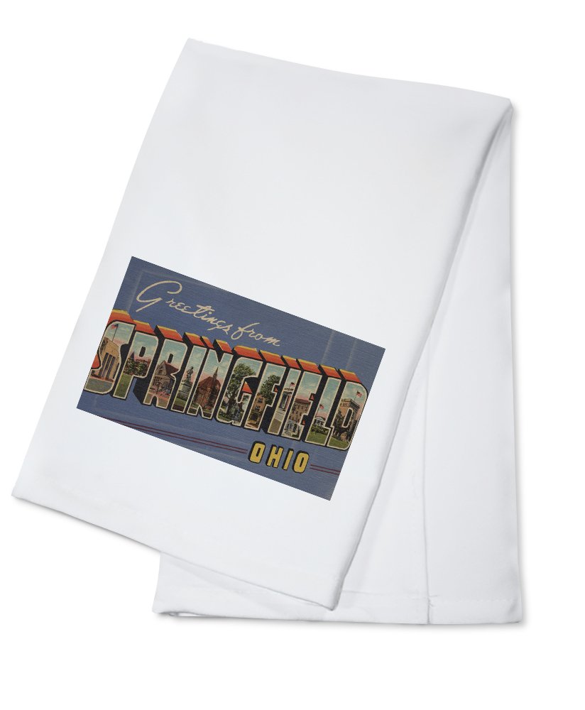 100% Cotton Tea Towel - Decorative Hand Towel for Kitchen & Home | Springfield Ohio Souvenir | Perfect for Cooking, Cleaning & Gifting