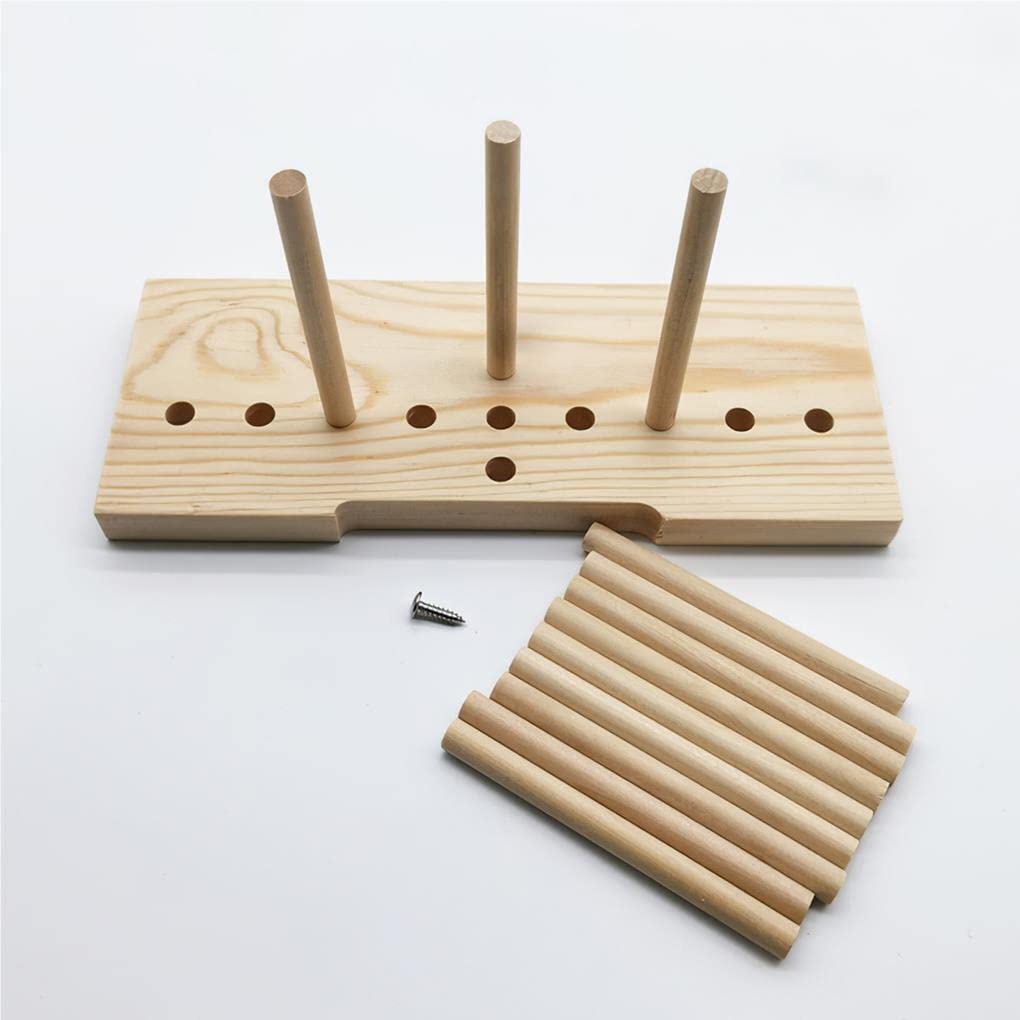 IEEDFJKK Double-Sided Wooden Bow Maker Tool - DIY Ribbon Wrapping & Decoration Assistant for Gift Wrapping, Crafts, Wedding, Christmas & Party Decorations