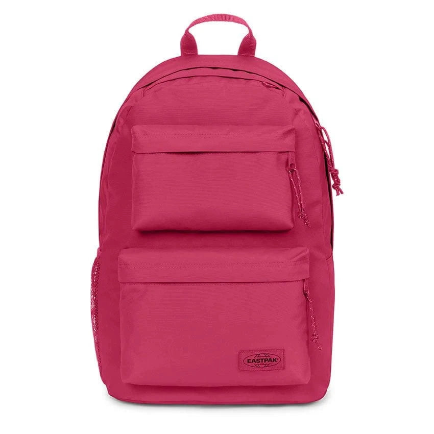 Eastpak Padded Double Backpack for School & Travel - Durable Laptop Backpack with Comfortable Shoulder Straps, Cerise Pink - Perfect for Students, Commuters & Outdoor Adventures