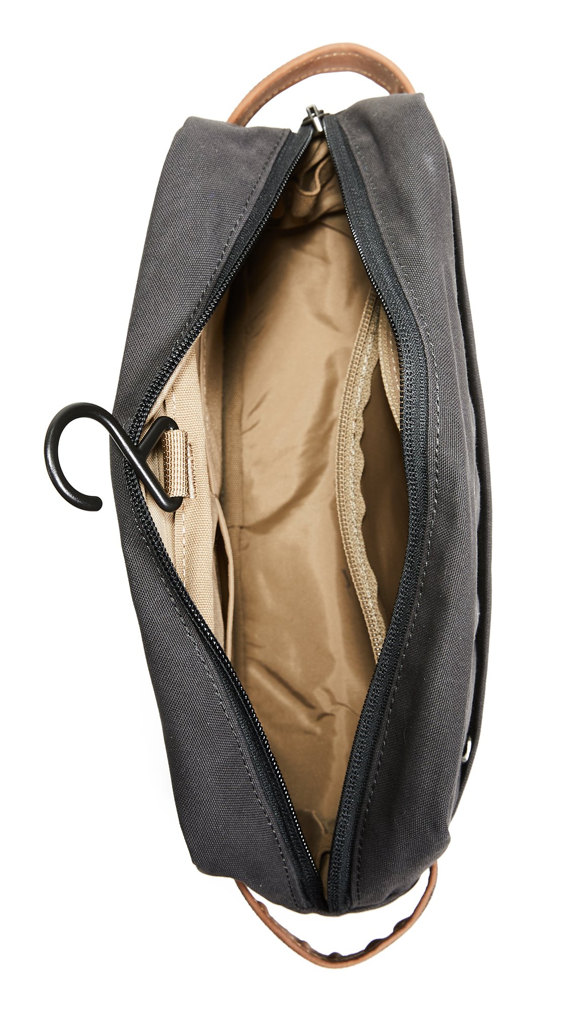 Fjällräven Travel Toiletry Bag for Men & Women - Waterproof Hanging Cosmetic Organizer (Dark Grey, One Size) - Perfect for Camping, Gym & Air Travel
