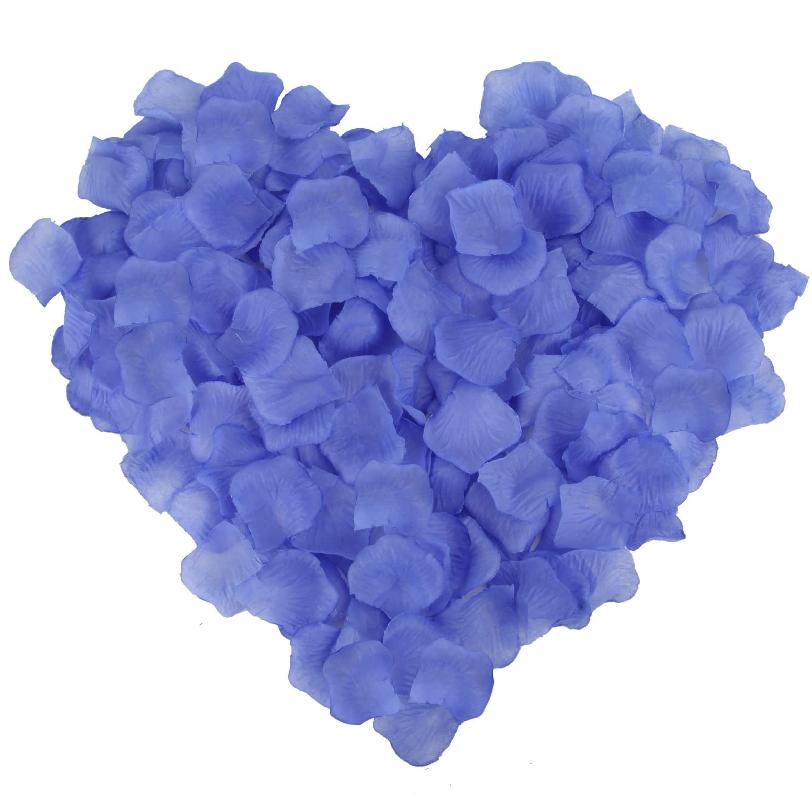1200 PCS Realistic Faux Rose Petals - Premium Non-Woven Fabric Wedding Decorations for Romantic Dates, Bridal Showers, Dessert Tables & Party Decor (Sky Blue) - Perfect for Aisle Scattering, Centerpieces & Photo Backdrops