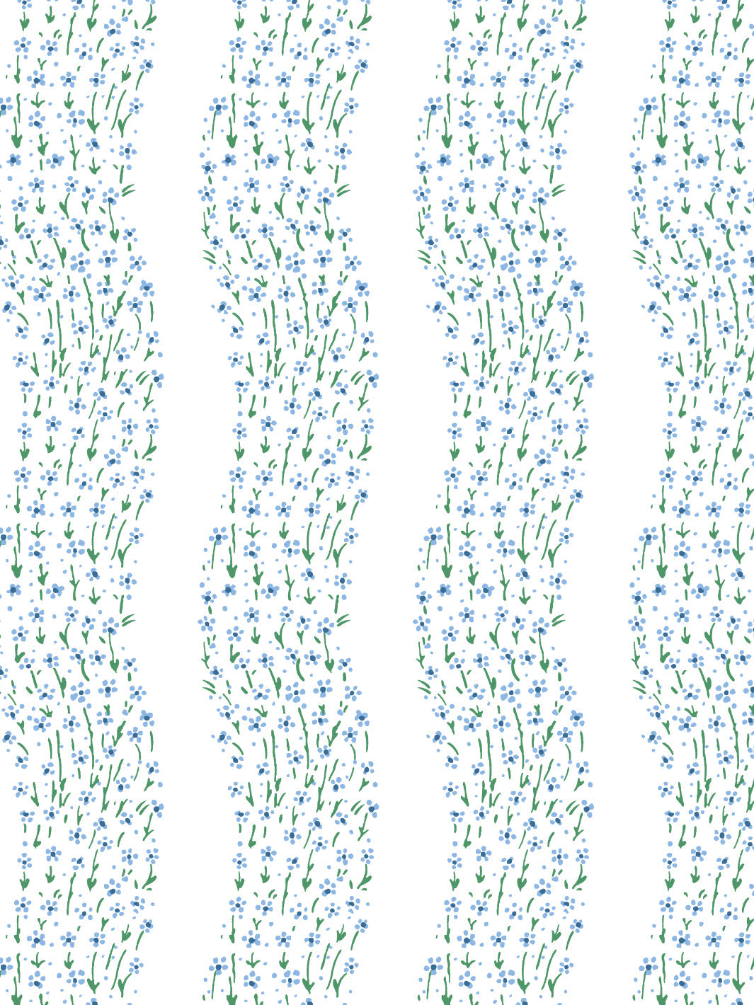 Nathan Turner Hillhouse Bouquet Multi Blue Green Wallpaper - Premium Peel and Stick Wallpaper for Living Room, Bedroom & Home Decor