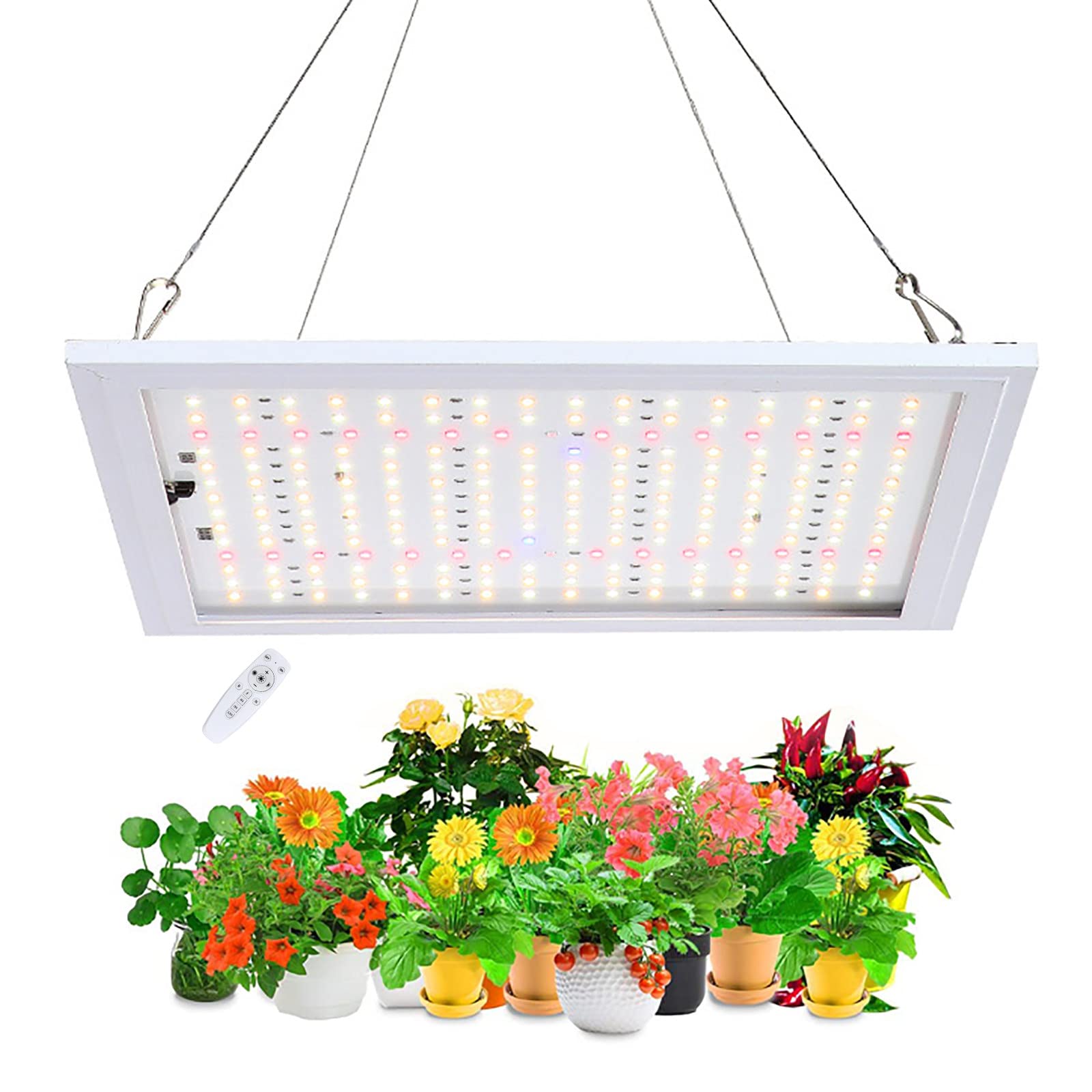 1200W High Power LED Grow Light with Remote Control - 236 Full Spectrum LEDs, 4/8/12H Timer - Ideal for Hydroponics, Greenhouse, Indoor Plants, Vegetables, Flowers | Perfect for Home Gardening, Vertical Farming & Year-Round Cultivation