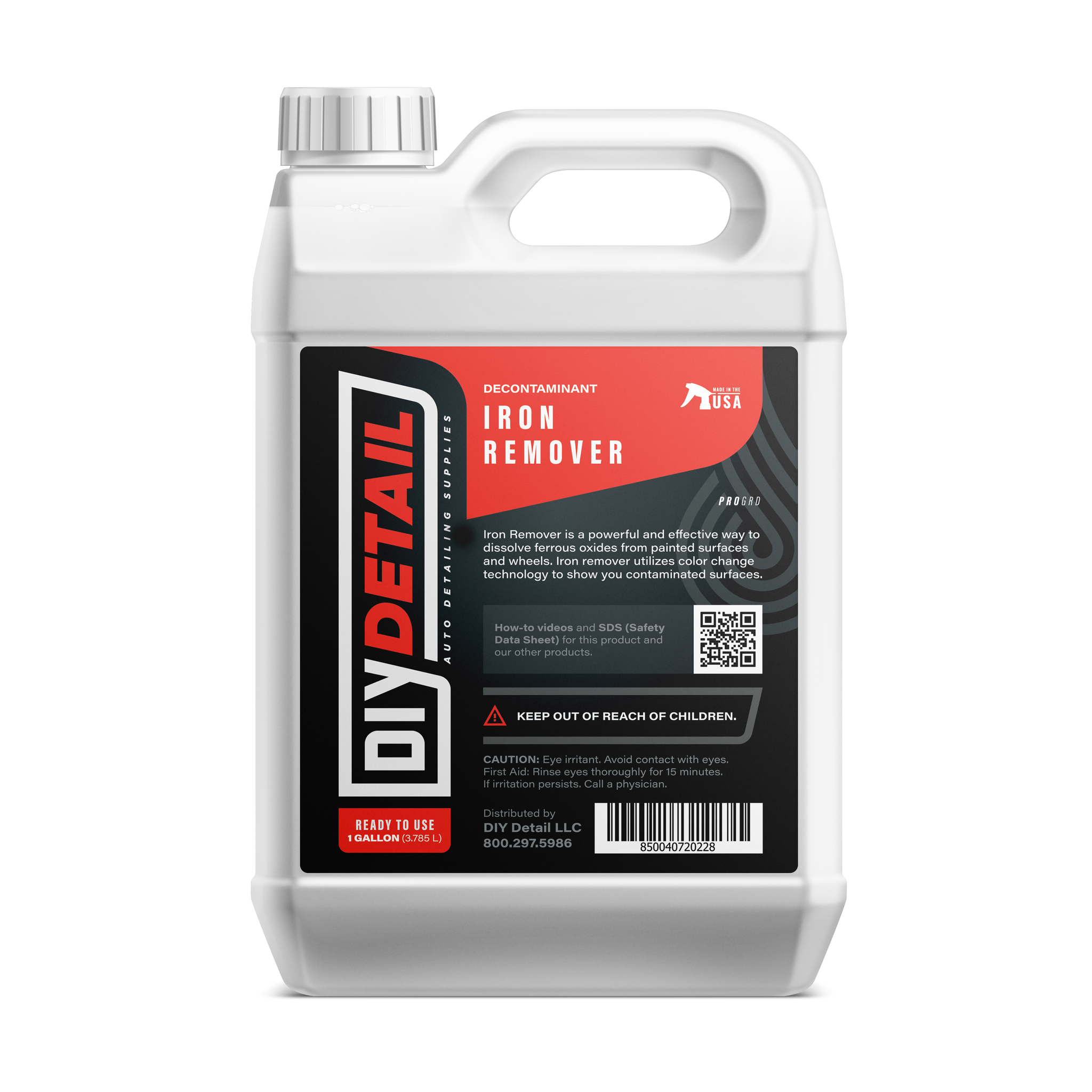 DIY Car Detailing Iron Remover - Professional Wheel & Paint Decontamination for Auto Enthusiasts | Perfect for Removing Brake Dust, Rail Dust & Industrial Fallout