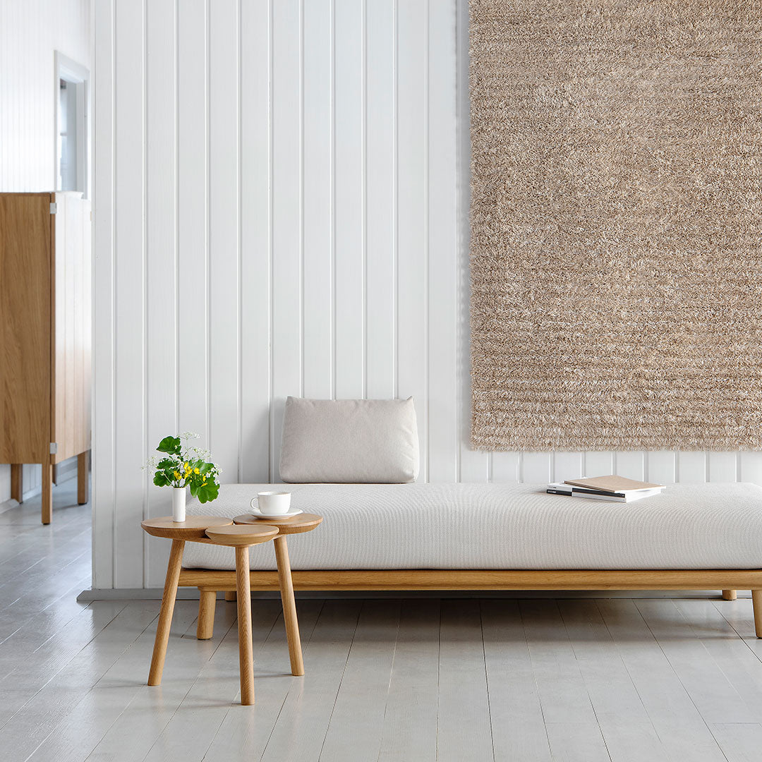 Nao Tamura July Stool Table by Nikari - Modern Scandinavian Wooden Side Table for Living Room, Bedroom, or Office Decor