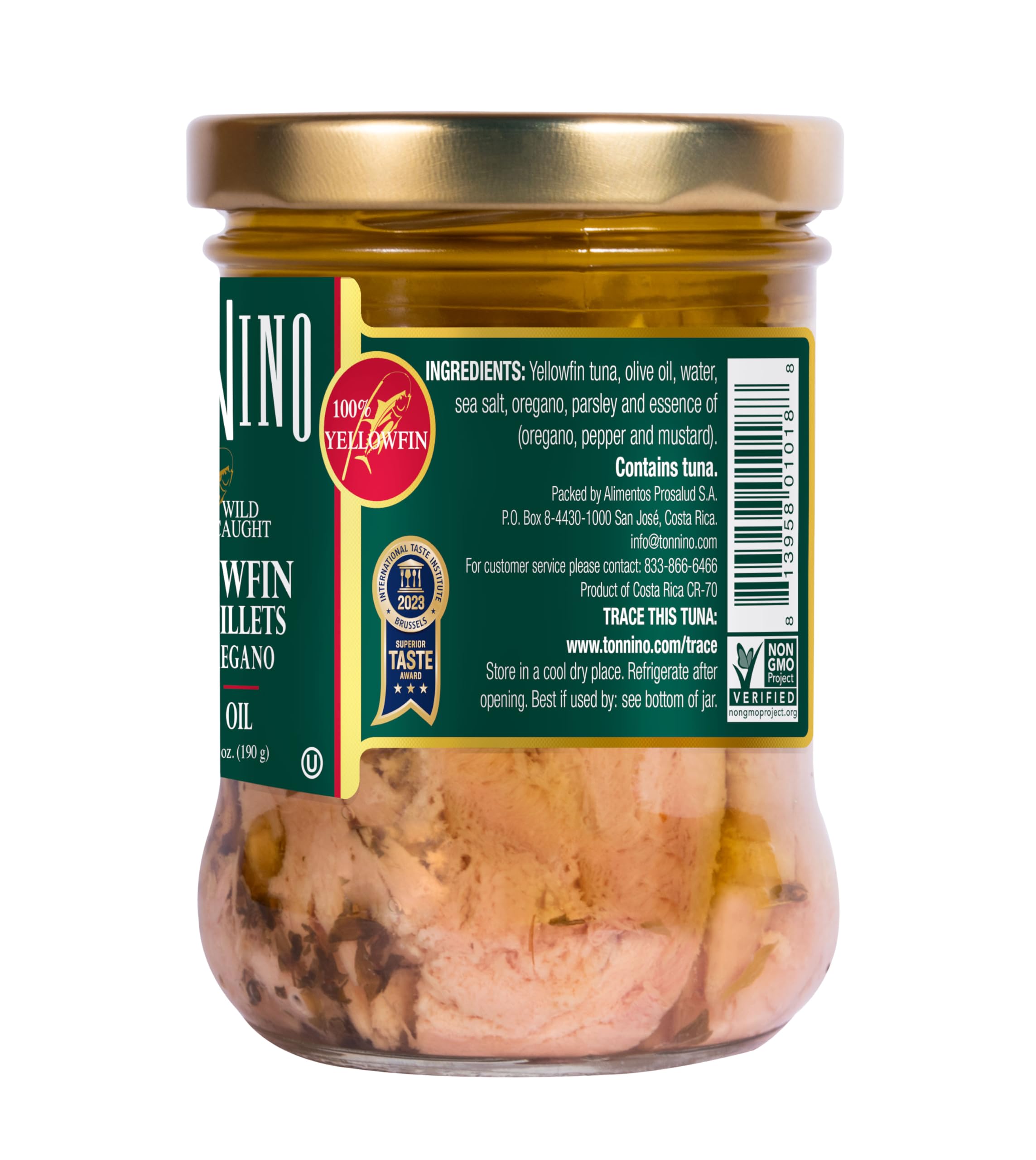 Premium Tonnino Tuna Fillets in Olive Oil with Oregano - 6 Pack | Wild Caught, High Protein, Keto & Paleo Friendly | Perfect for Salads, Sandwiches & Quick Meals