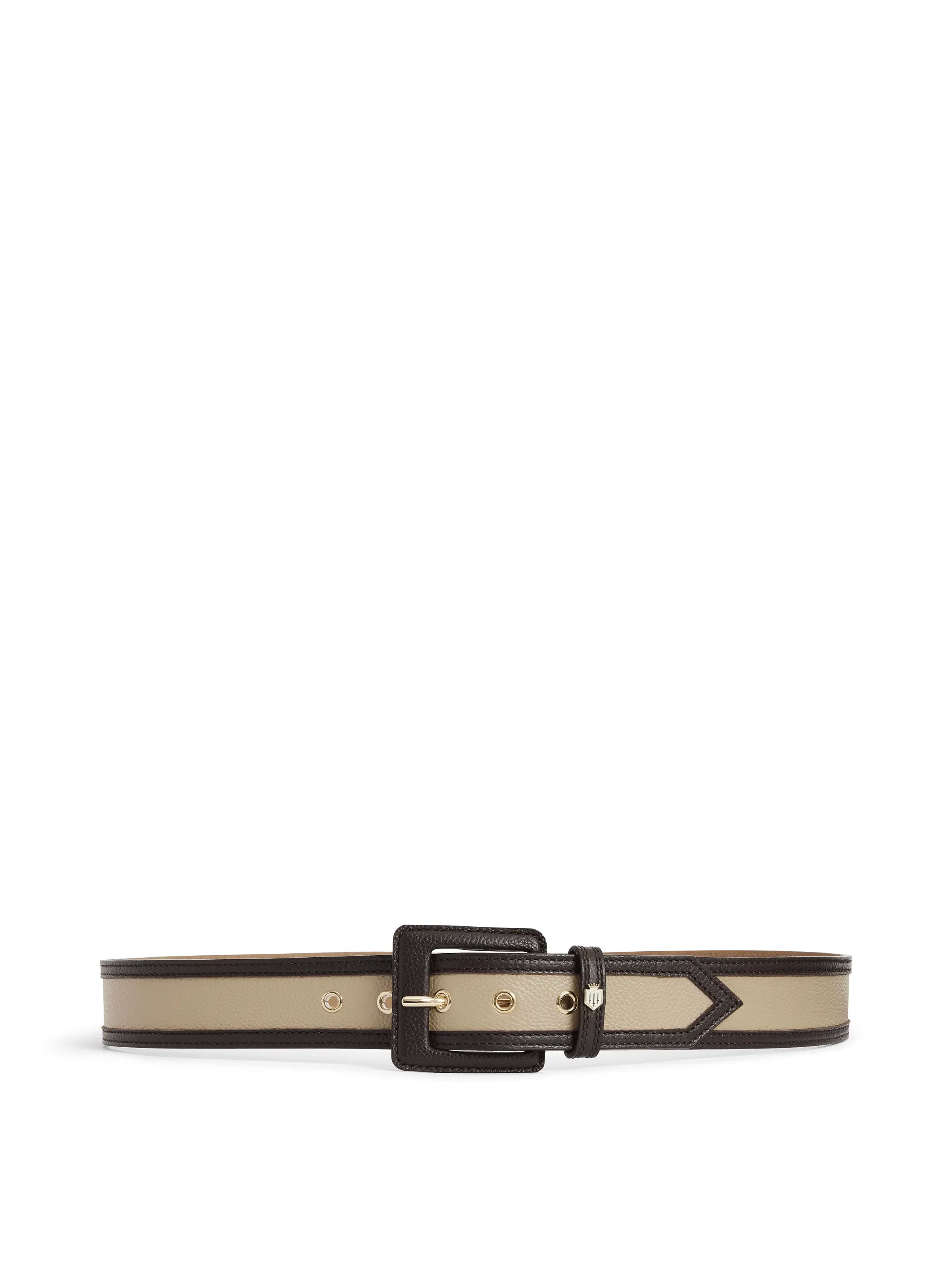 Marseille Belt - Genuine Leather Caramel & Chocolate Brown - Stylish & Durable for Men & Women - Perfect for Casual, Office & Formal Wear