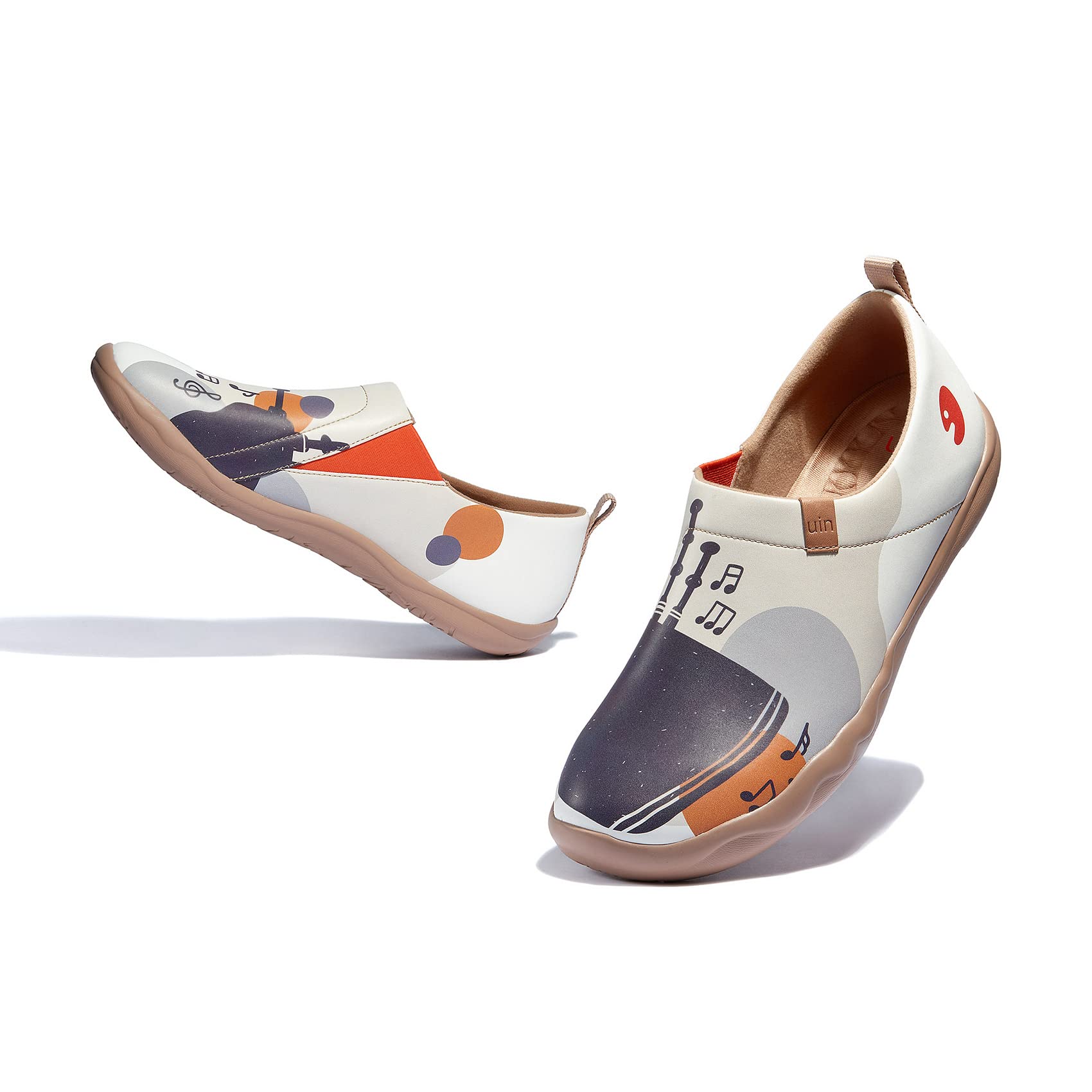 UIN Men's Slip-On Walking Shoes - Lightweight Travel Loafers with Microfiber Comfort | Casual Sneakers for Travel, Work & Everyday Wear