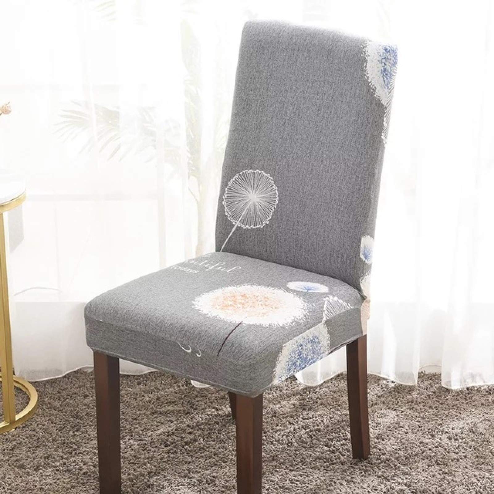 YURASIKU 1/2/4/6PCS Stretch Dining Chair Covers - Washable Spandex Slipcovers for Kitchen, Restaurant & Home - Removable Protective Covers for Dining Room Chairs (Perfect for Parties, Daily Use & Furniture Protection)