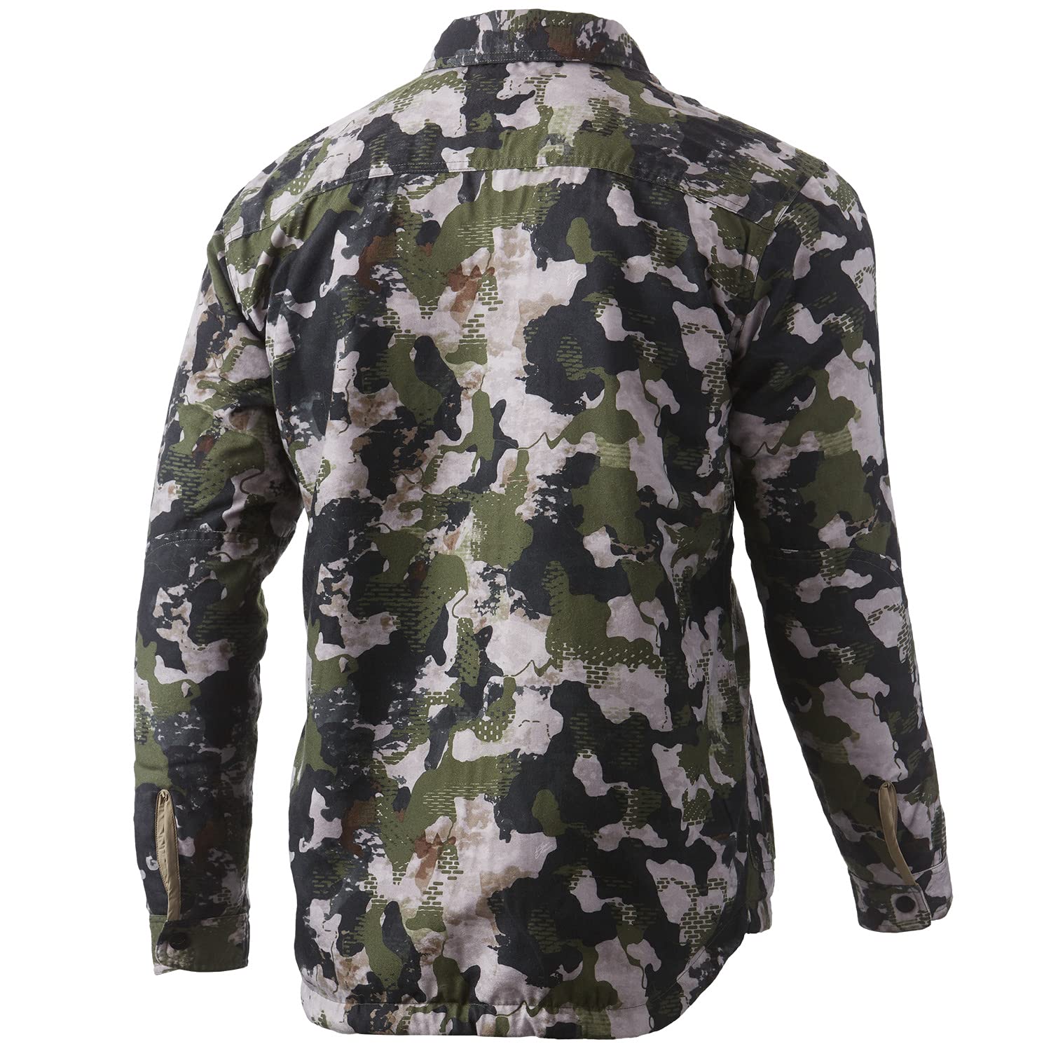 HUK Men's Ballast Quilted Reversible Water Resistant Jacket - Lightweight Outdoor Fishing & Hunting Coat for Cold Weather Protection