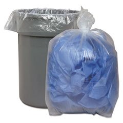BWK538 Low Density Recycled Trash Can Liners (3 Pack) - 60 Gallon, 2.5 Mil Equivalent Strength, 1.75 Mil Thickness - Perfect for Kitchen, Office & Commercial Waste Disposal