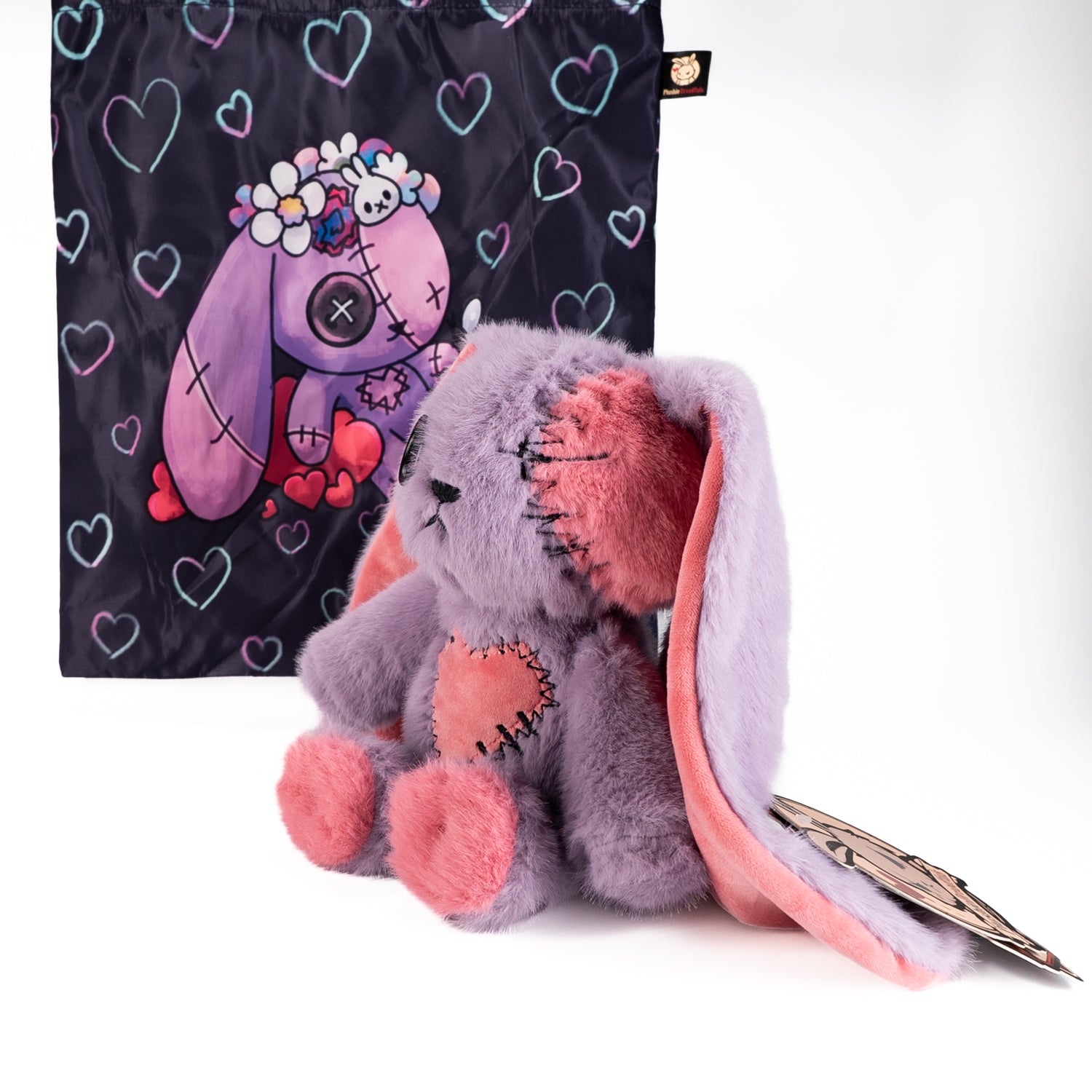 Plushie Dreadfuls Lavender Love Rabbit Limited Edition Stuffed Animal - Soft Plush Toy for Stress Relief, Gift for Kids & Adults, Perfect for Bedroom Decor and Anxiety Comfort