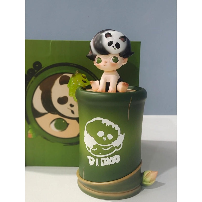 DIMOO Limited Edition Bamboo Panda Collectible Figure - Cute Asian-Themed Decoration for Home, Office & Gifts