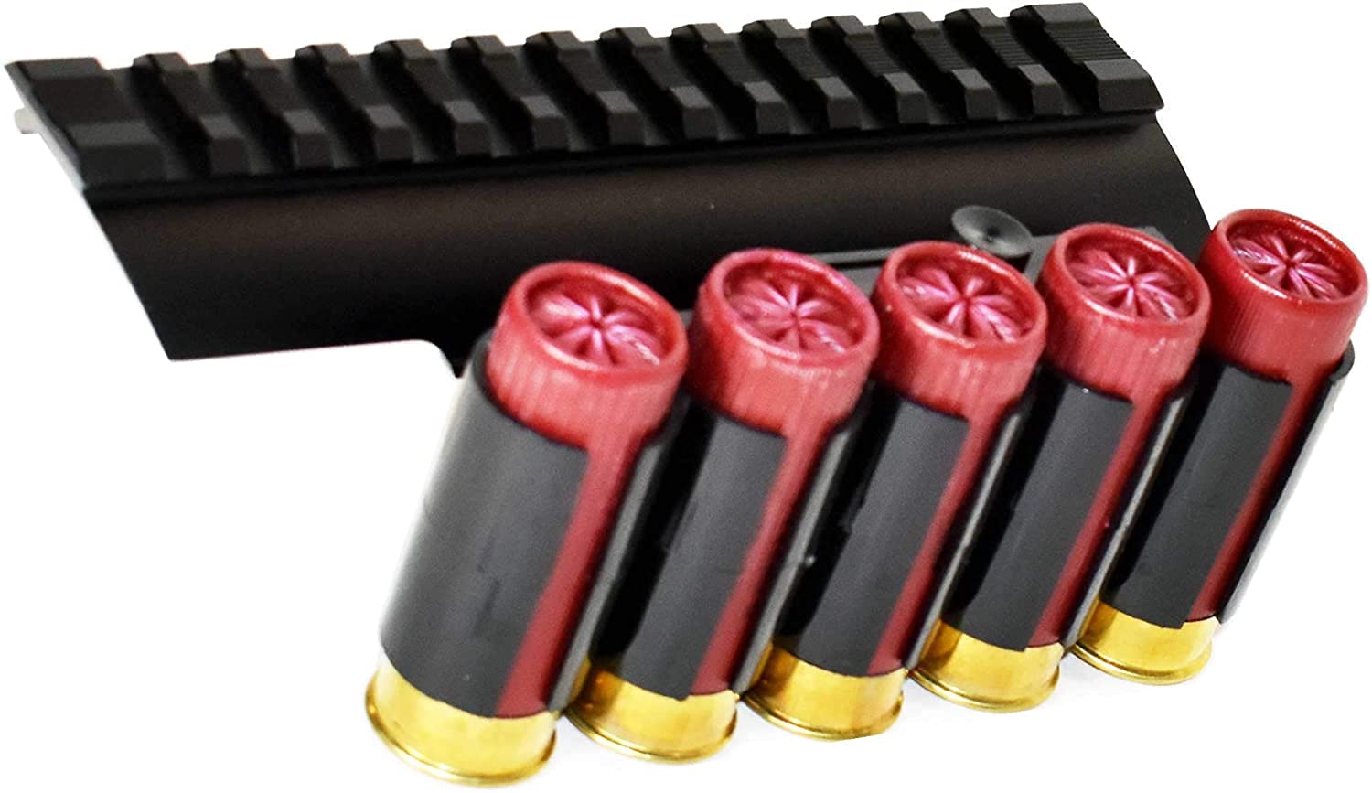 Trinity Picatinny Rail Optic Mount & Shell Holder Combo for Mossberg 500 & Maverick 88 12 Gauge Shotguns - Perfect for Hunting, Tactical Shooting & Home Defense