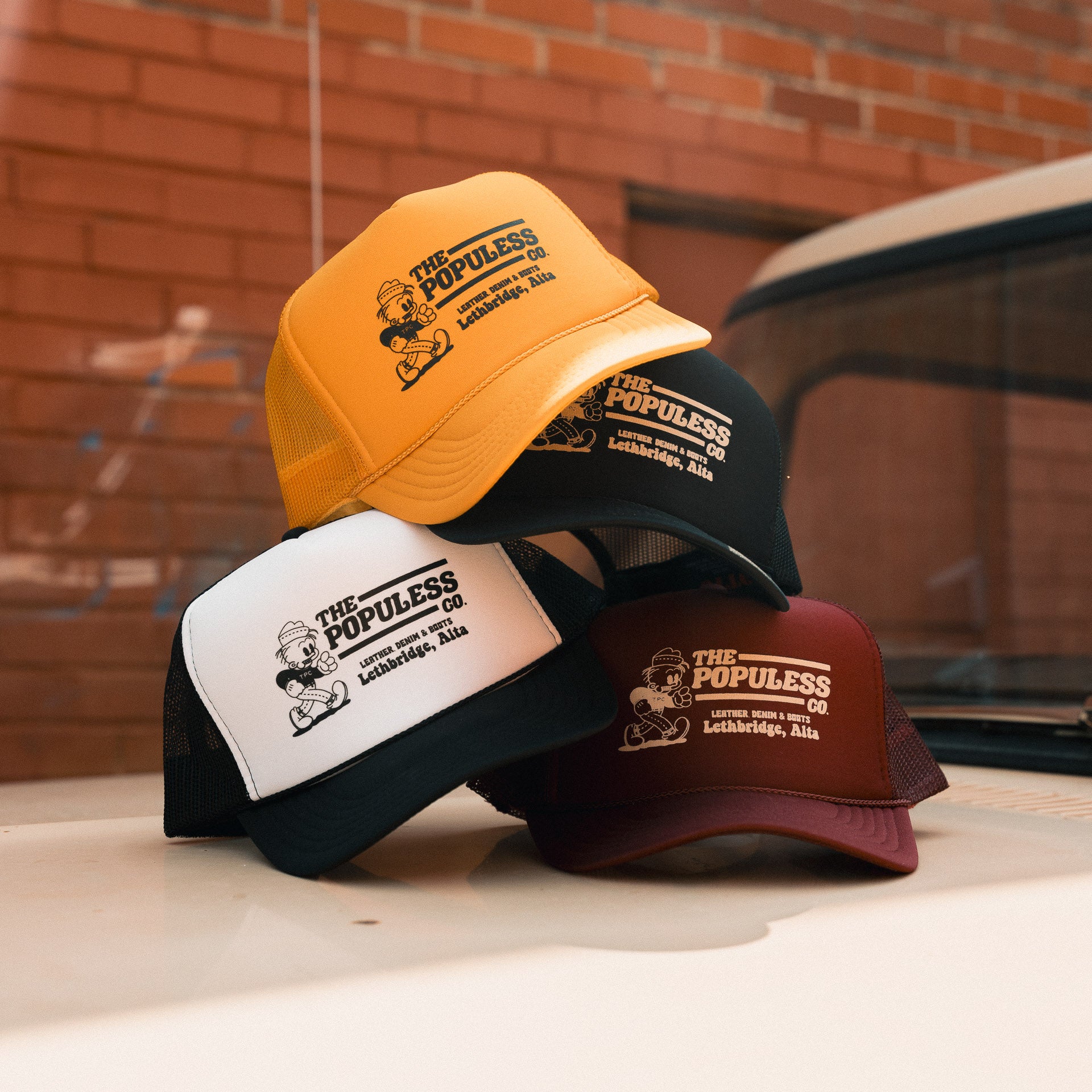 Roy Boy Trucker Hat - Classic Gold Snapback Cap for Men & Women | Perfect for Outdoor Activities, Road Trips, and Casual Wear