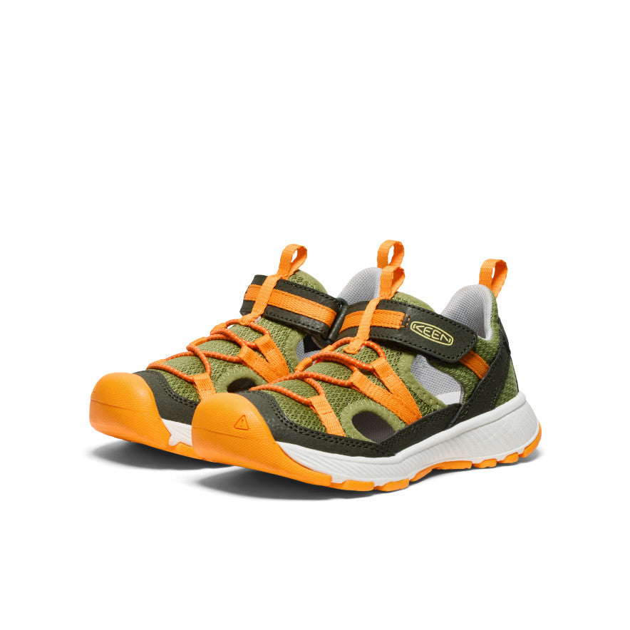 Motozoa Kids' Sandals for Boys & Girls - Forest Night/Bright Marigold | Comfortable & Durable Outdoor Play Shoes for Beach, Park & Summer Activities