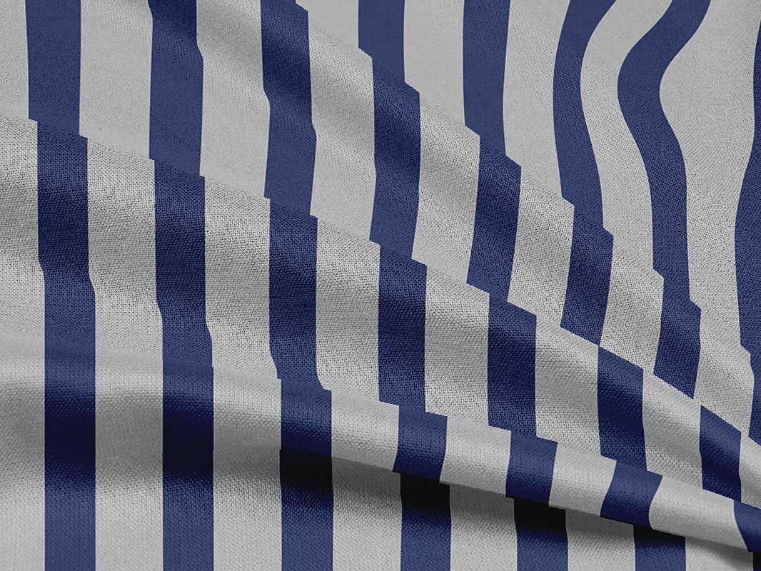 oneOone Rayon Blue Striped Dress Fabric - 56 Inch Wide Printed Material by The Yard | Perfect for Summer Dresses, Skirts & DIY Fashion Projects