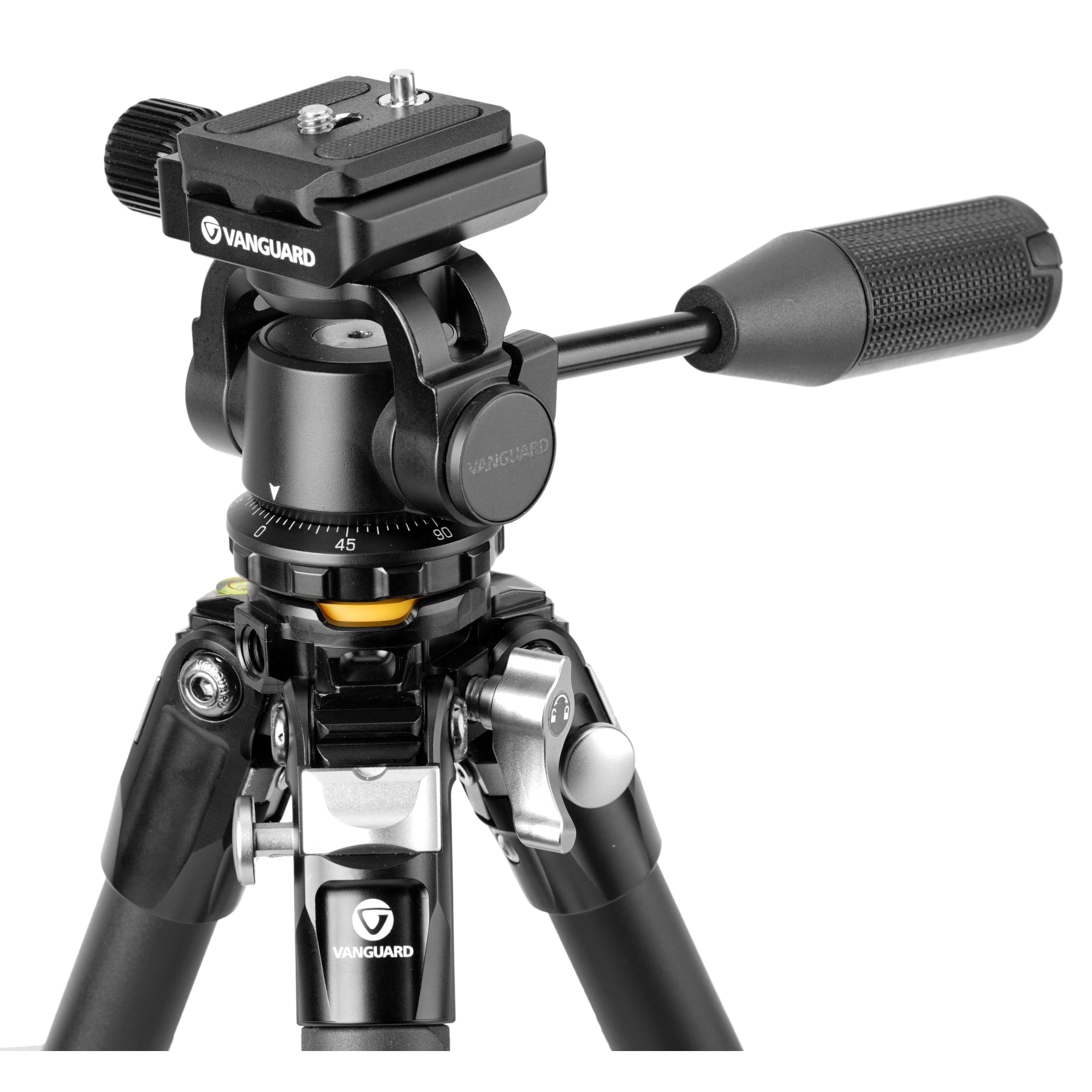 VEO 5 234AO26 Aluminum Tripod with Pan Head - Heavy Duty Outdoor Tripod for Scopes, Binoculars, Cameras & Spotting Scopes - Perfect for Hunting, Bird Watching & Outdoor Photography