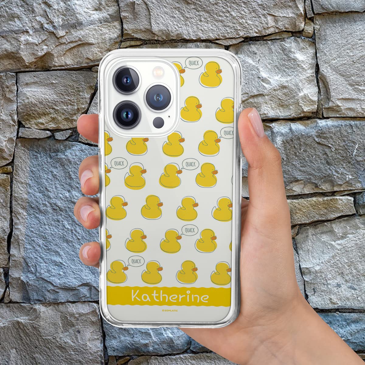 Custom Rubber Duck Phone Case - Funny Cute Protective Cover for iPhone 16/15/14/13/12/11/XR/X/XS/8/7 Plus/Mini/Pro Max - Unique Gift for Men Women Kids - Perfect for Bath Time, Pool Parties & Summer Fun