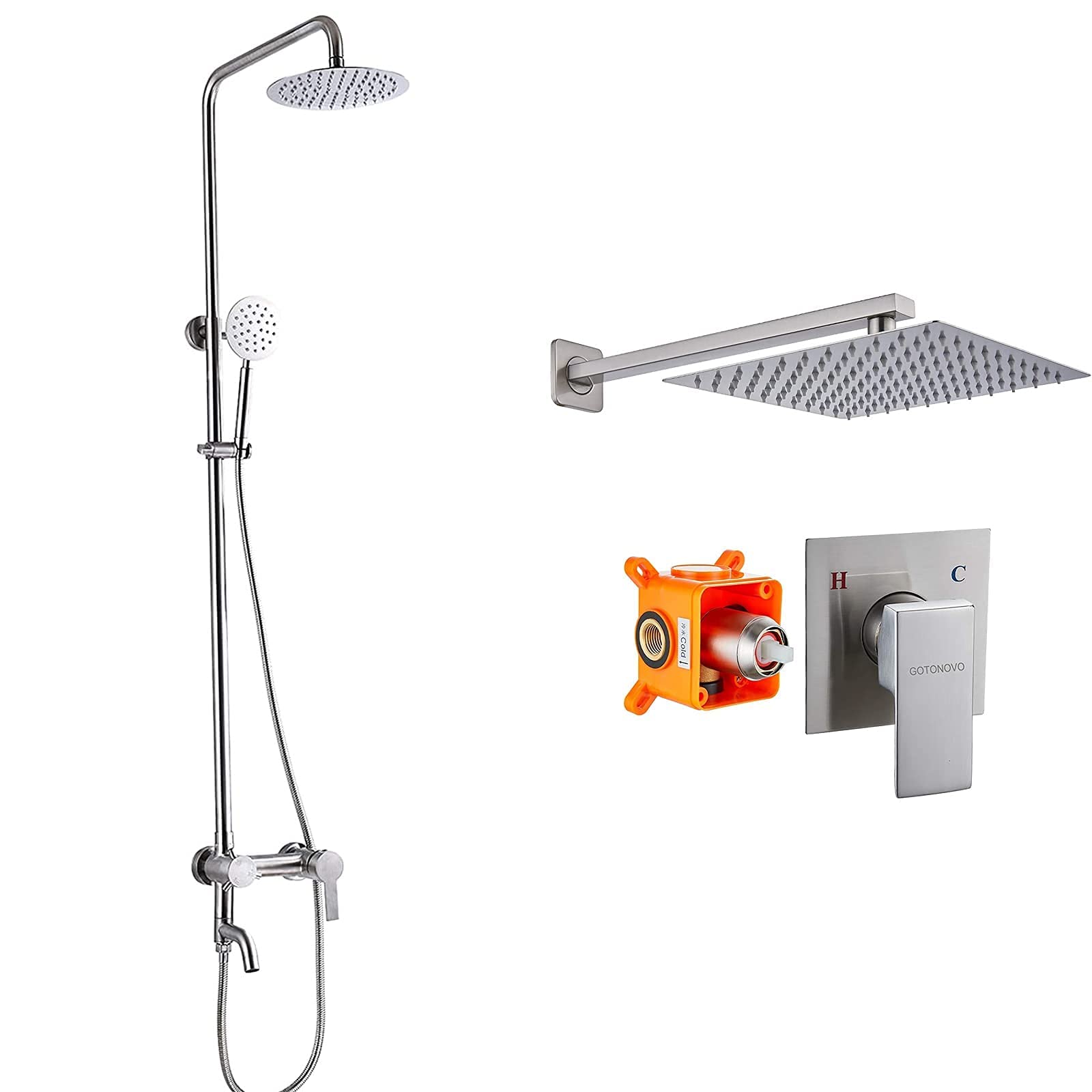 Premium Brushed Nickel SUS 304 8