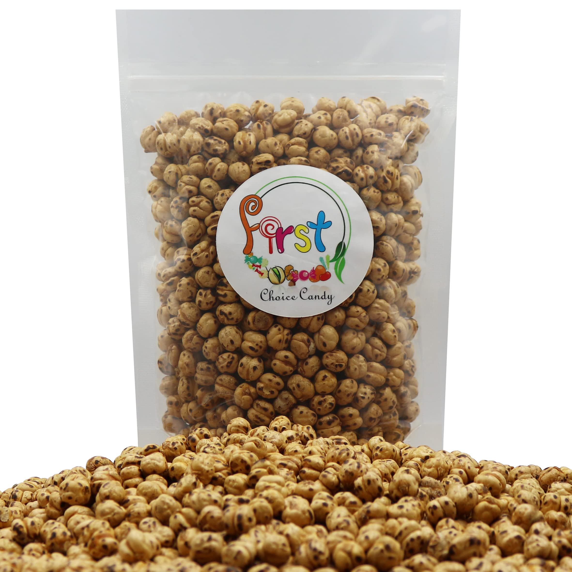 Organic Yellow Double Roasted Garbanzo Beans (Chickpeas) - 2lb Resealable Bag - High Protein Healthy Snack for Salads, Hummus & On-the-Go Nutrition